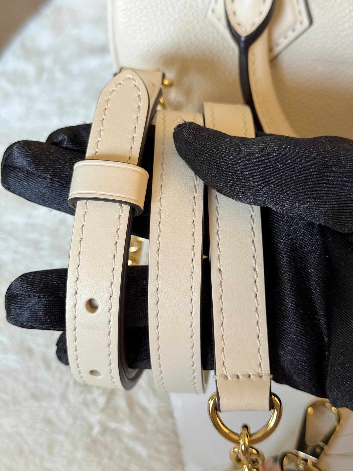 Speedy Bandouliere 20 Mono Giant Empreinte Creme