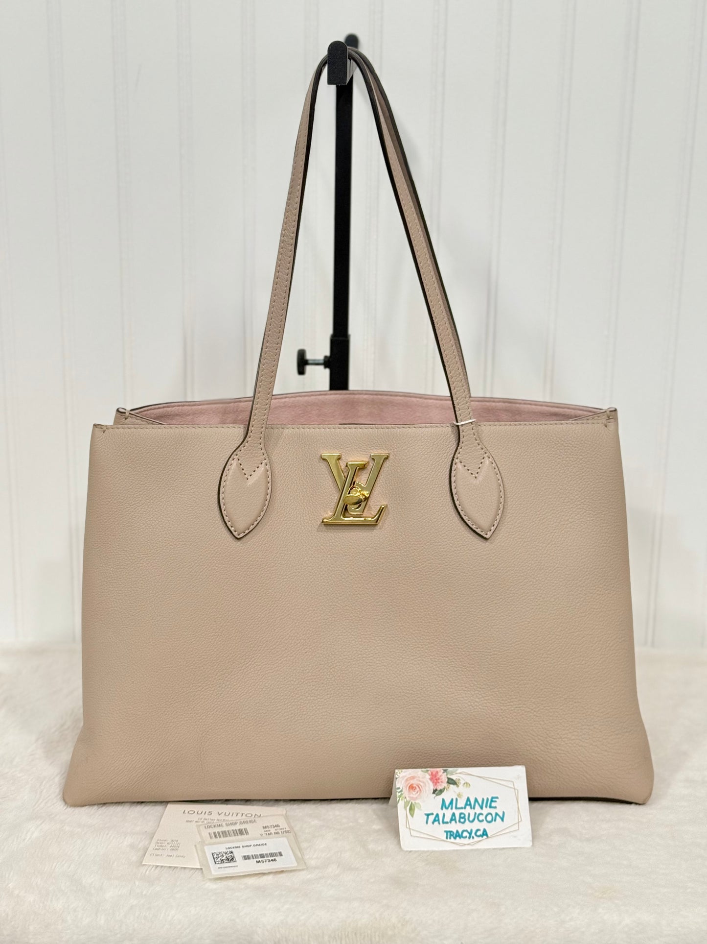 Louis Vuitton LockMe Shopper Greige