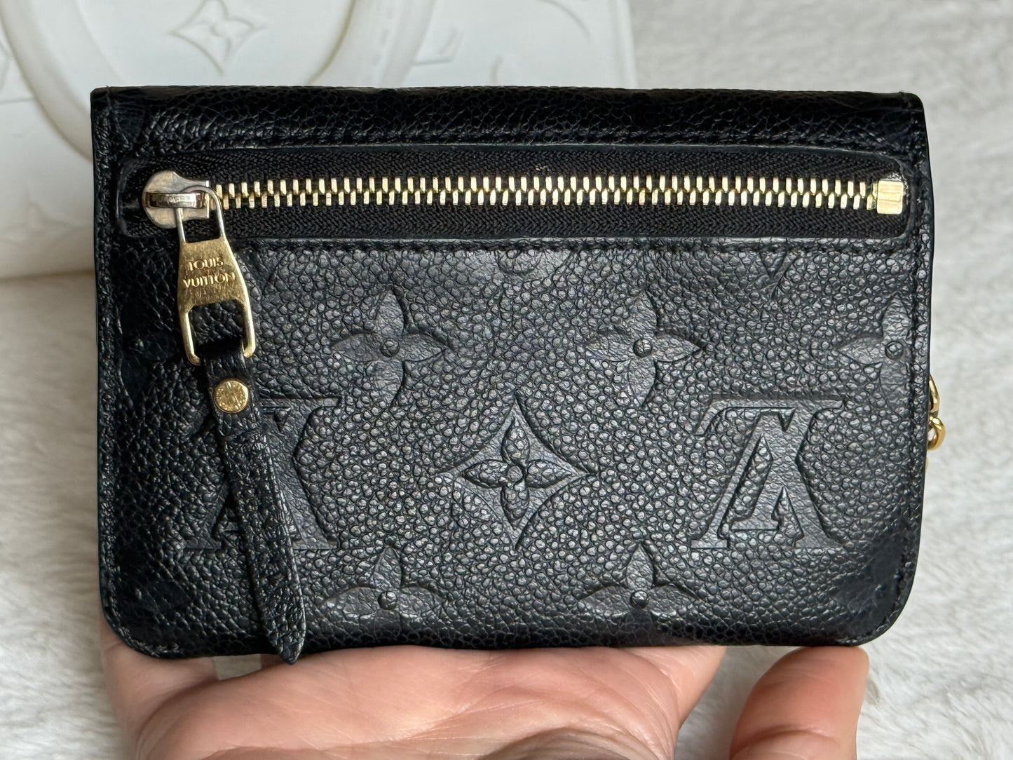 Louis Vuitton Key Pouch Mono Empreinte Black