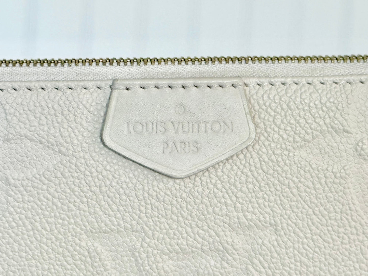 Louis Vuitton Large Pochette Giant Mono Empreinte Cream from MPA