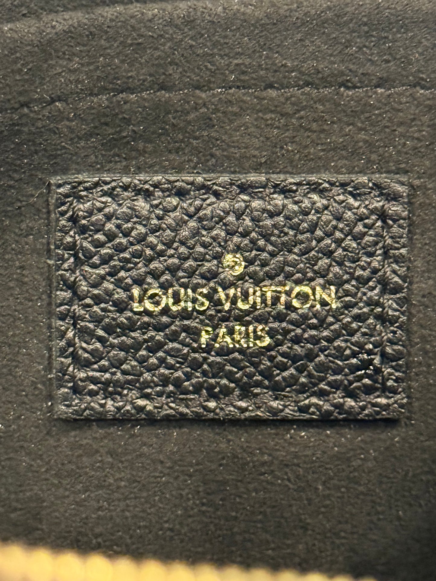 Louis Vuitton Large Pochette Mono Giant Black Empreinte with chain strap