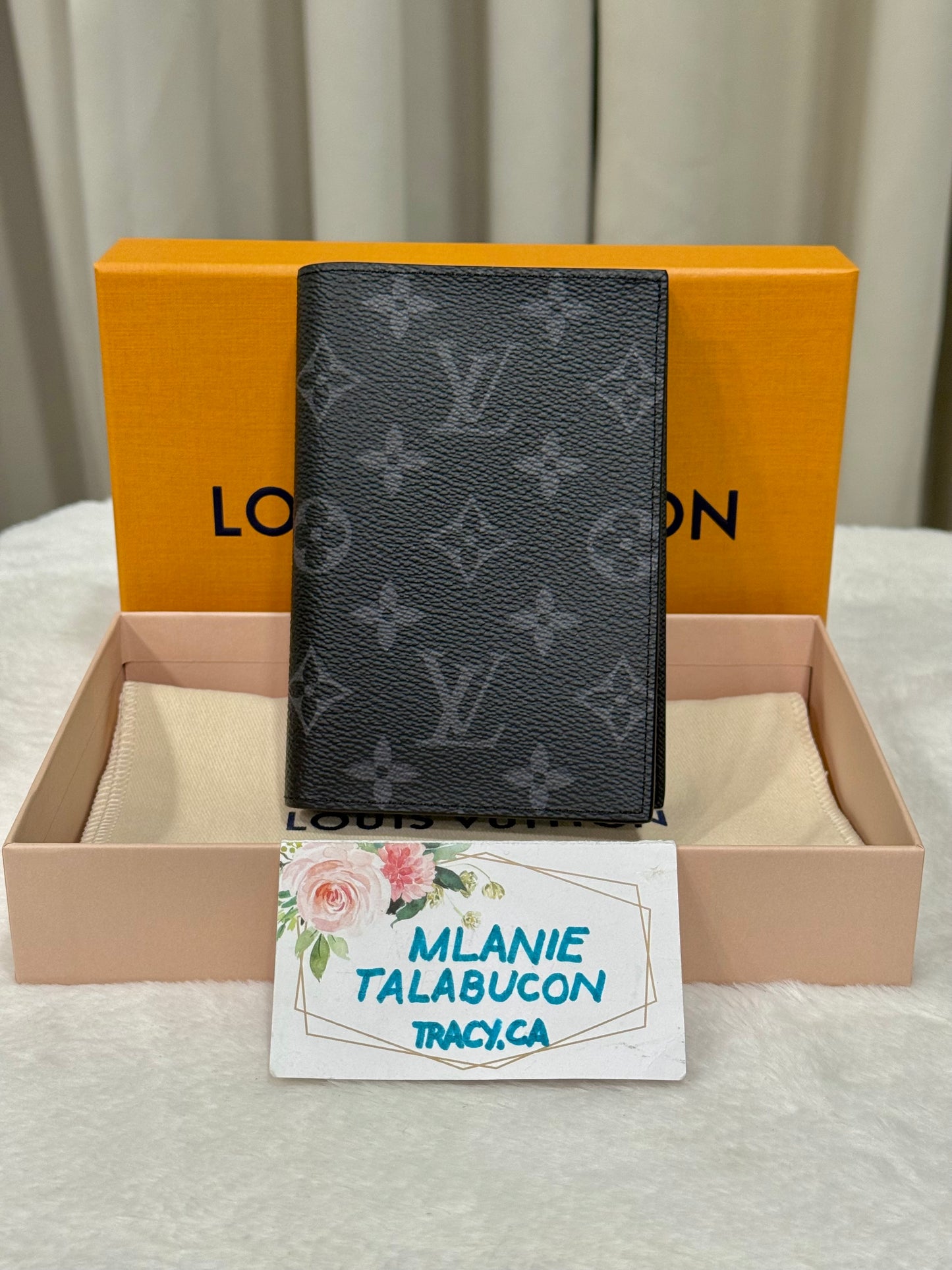 Louis Vuitton Passport Cover Mono Eclipse