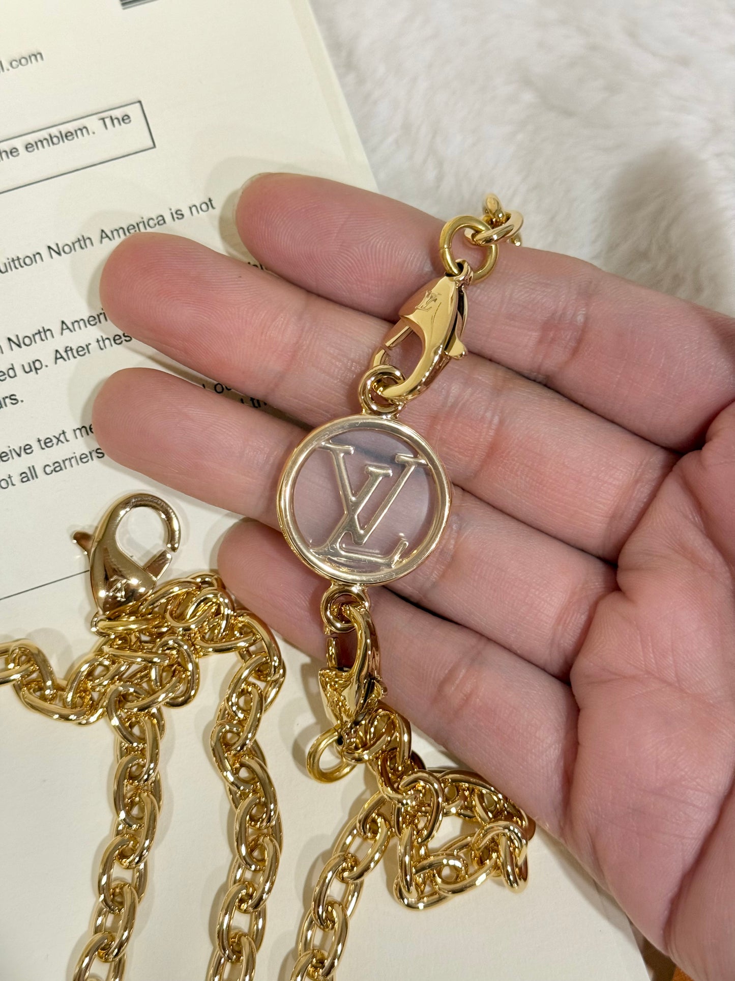Louis Vuitton Metal Chain Strap from Pochette Camille