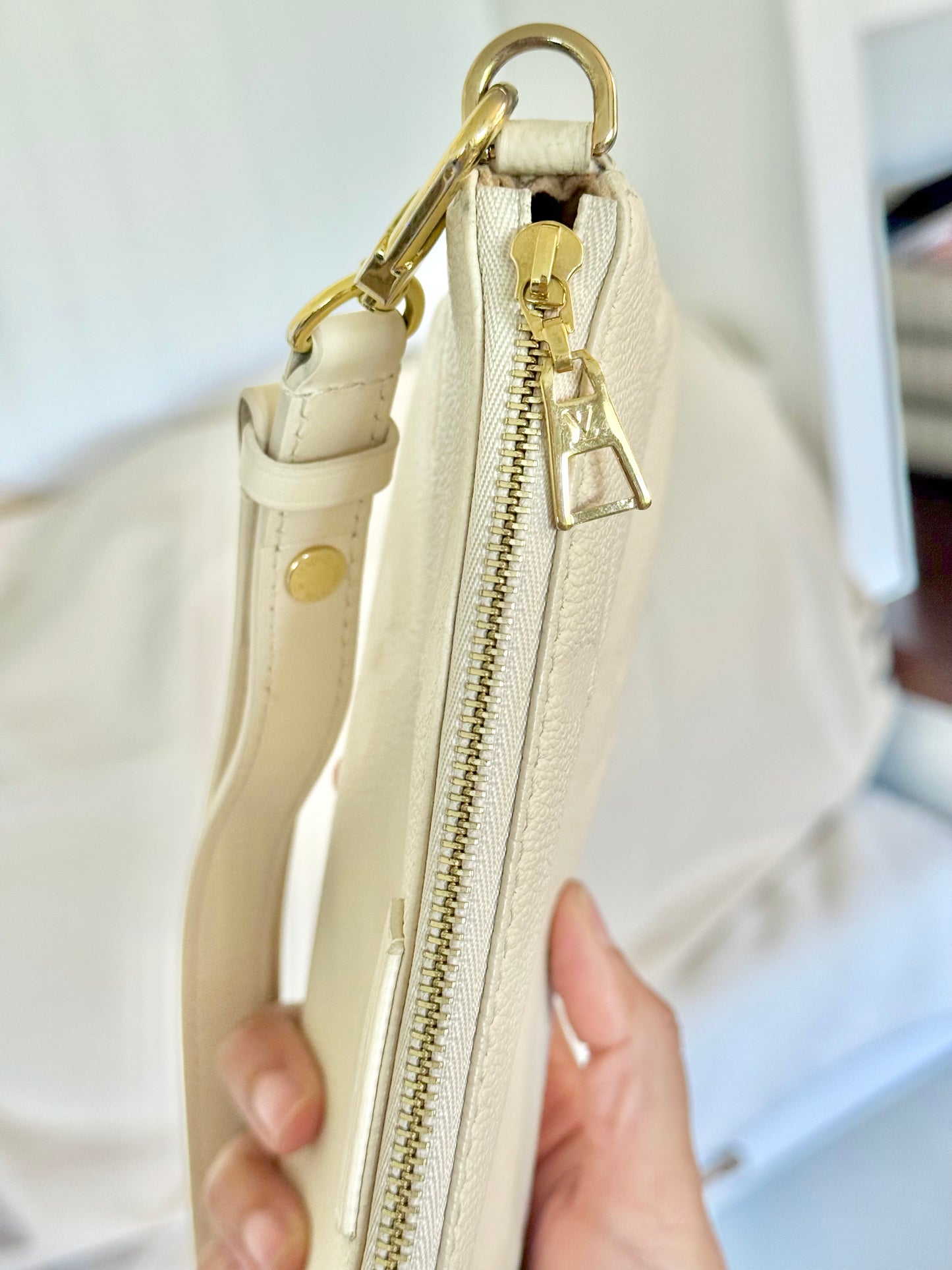 Louis Vuitton Large Pochette Giant Mono Empreinte Cream from MPA