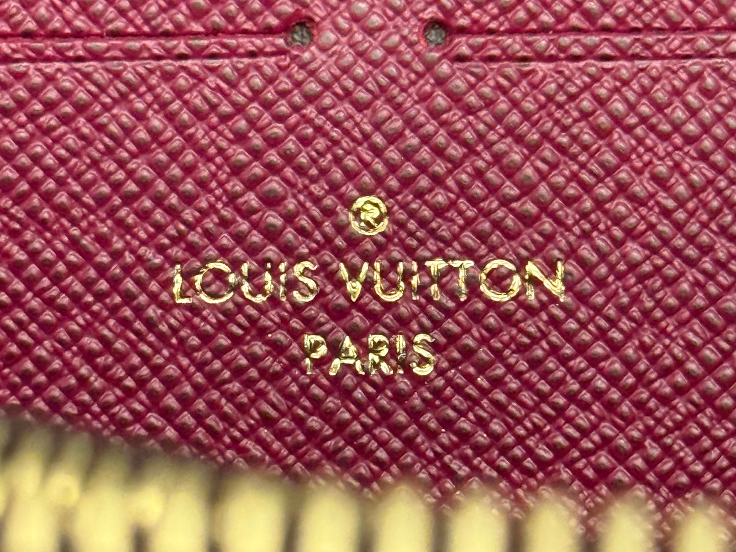 Louis Vuitton Clemence Mono Fuchsia Wallet