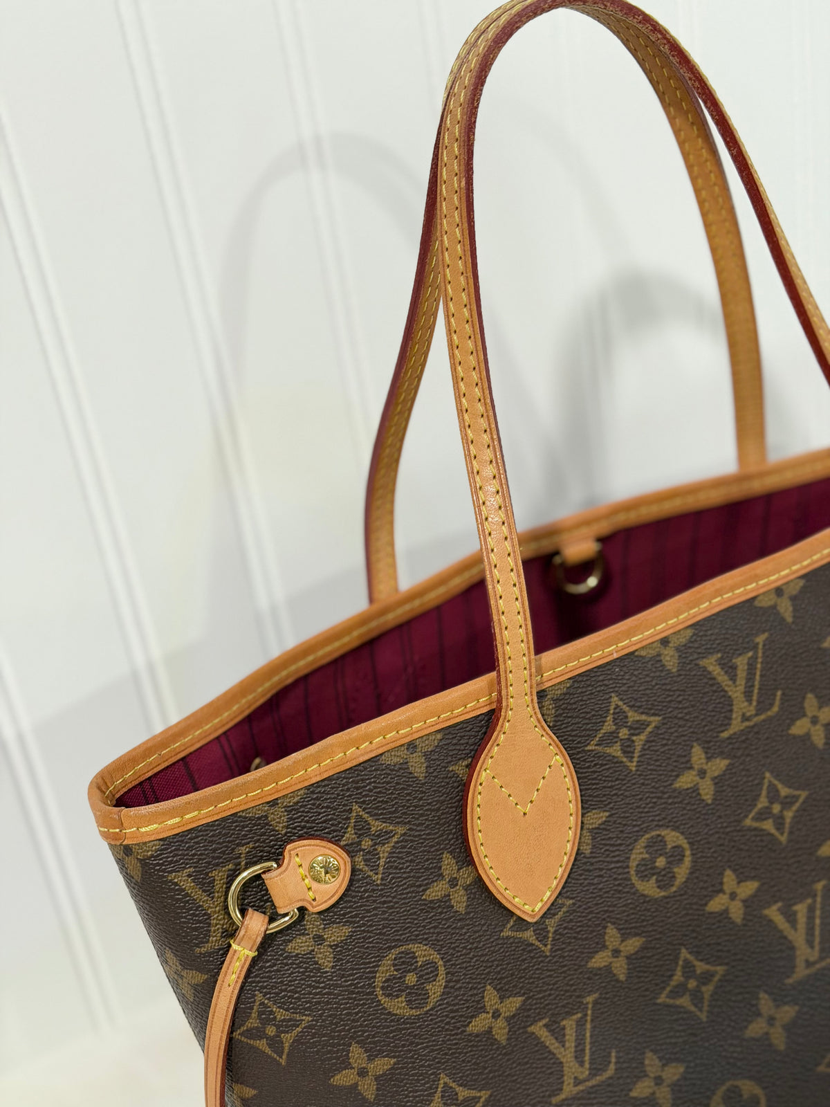 Louis Vuitton Neverfull PM Mono Fuchsia FULL SET