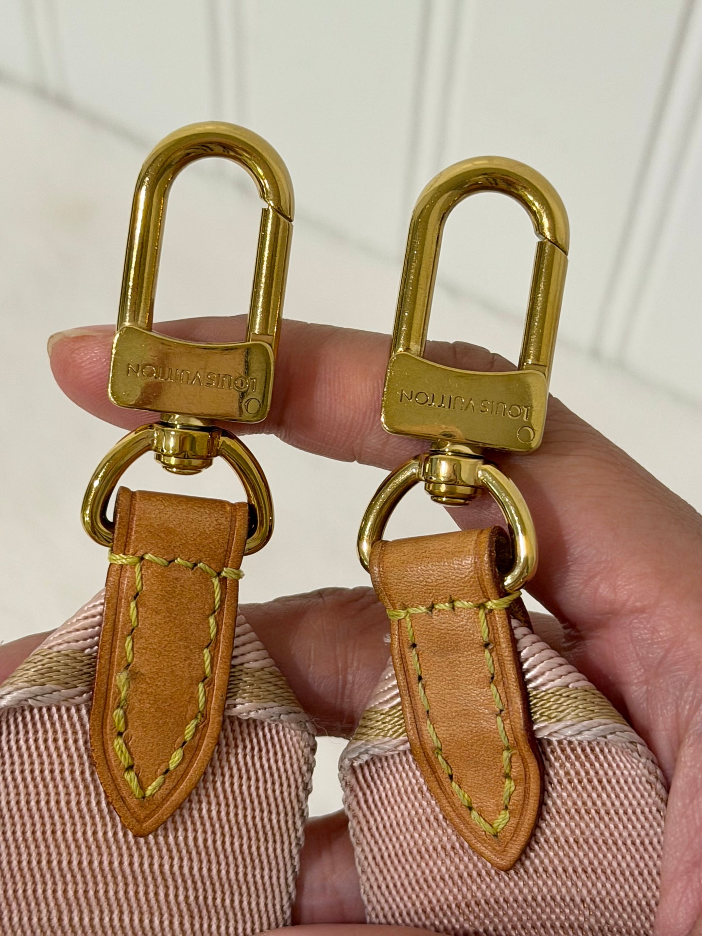 Louis Vuitton Pink/Rose Adjustable Jacquard Strap