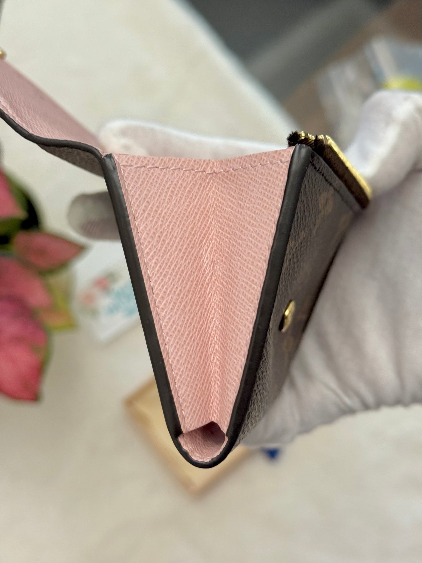 Louis Vuitton Rosalie Mono Rose Ballerine