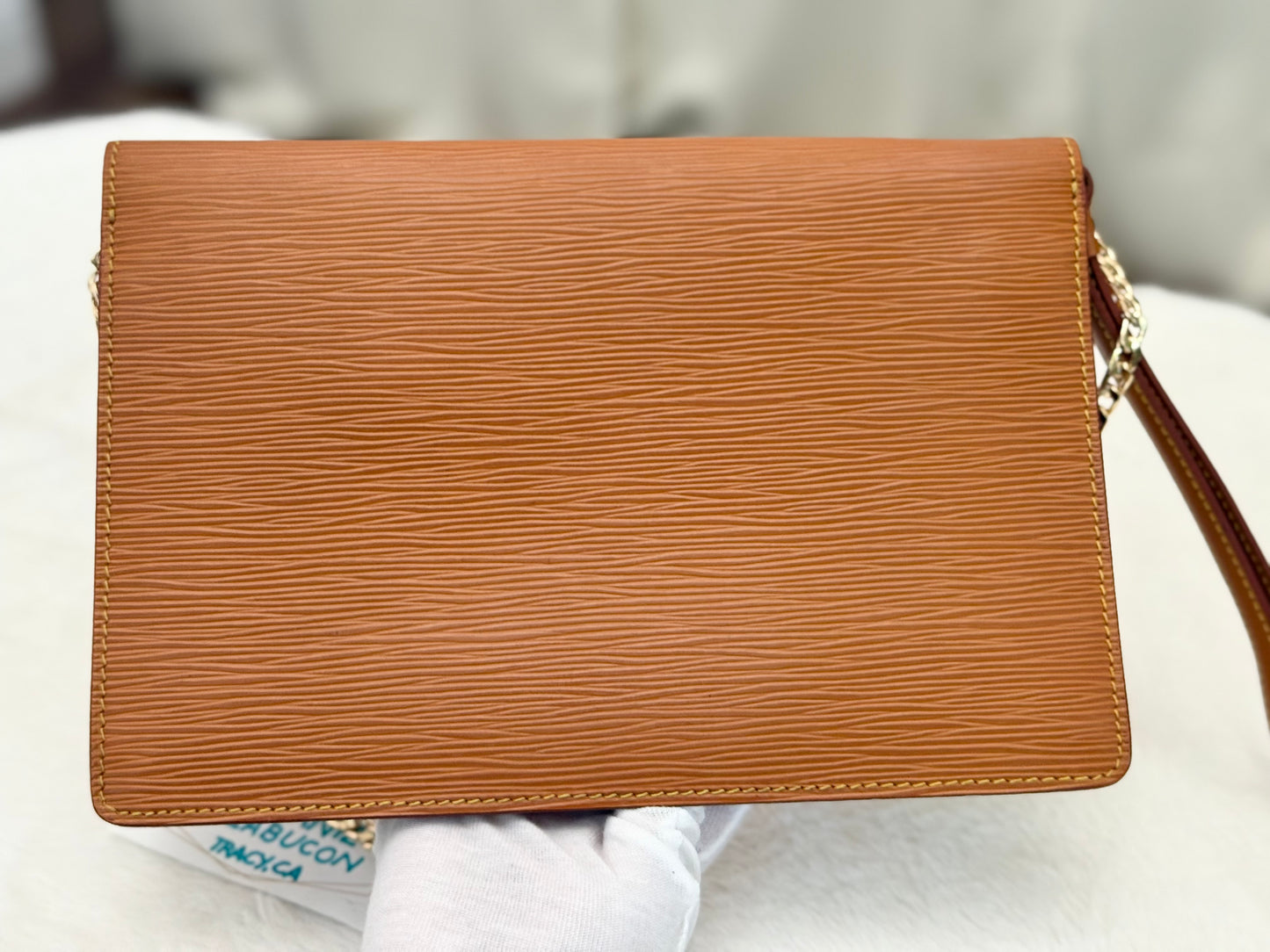 Louis Vuitton Sellier Dragonne Epi Clutch/Pochette Light Brown
