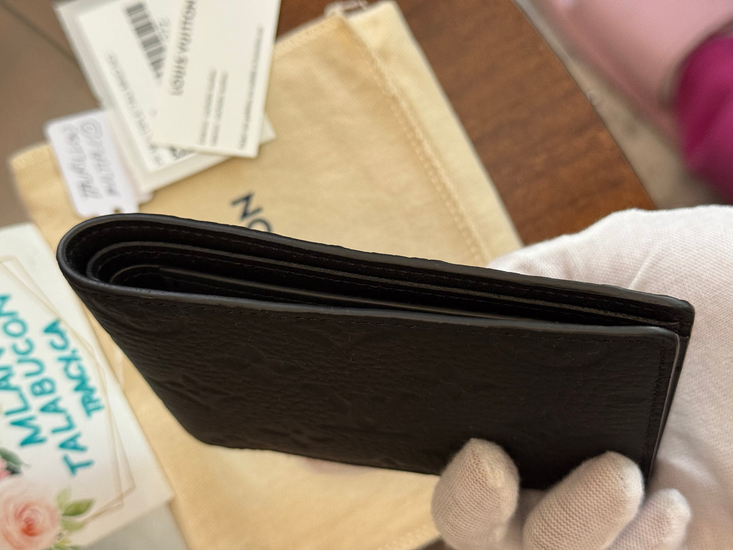 Louis Vuitton Multiple Men’s Wallet in Black Taurillon