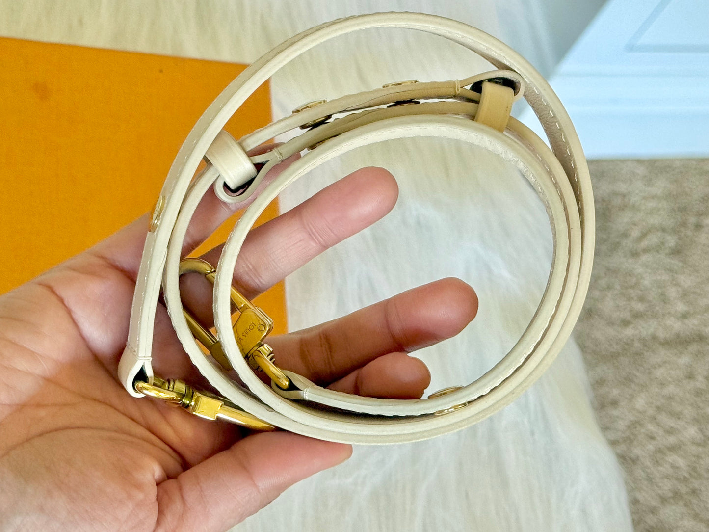 Louis Vuitton Multi Pochette Mono Giant Empreinte Cream