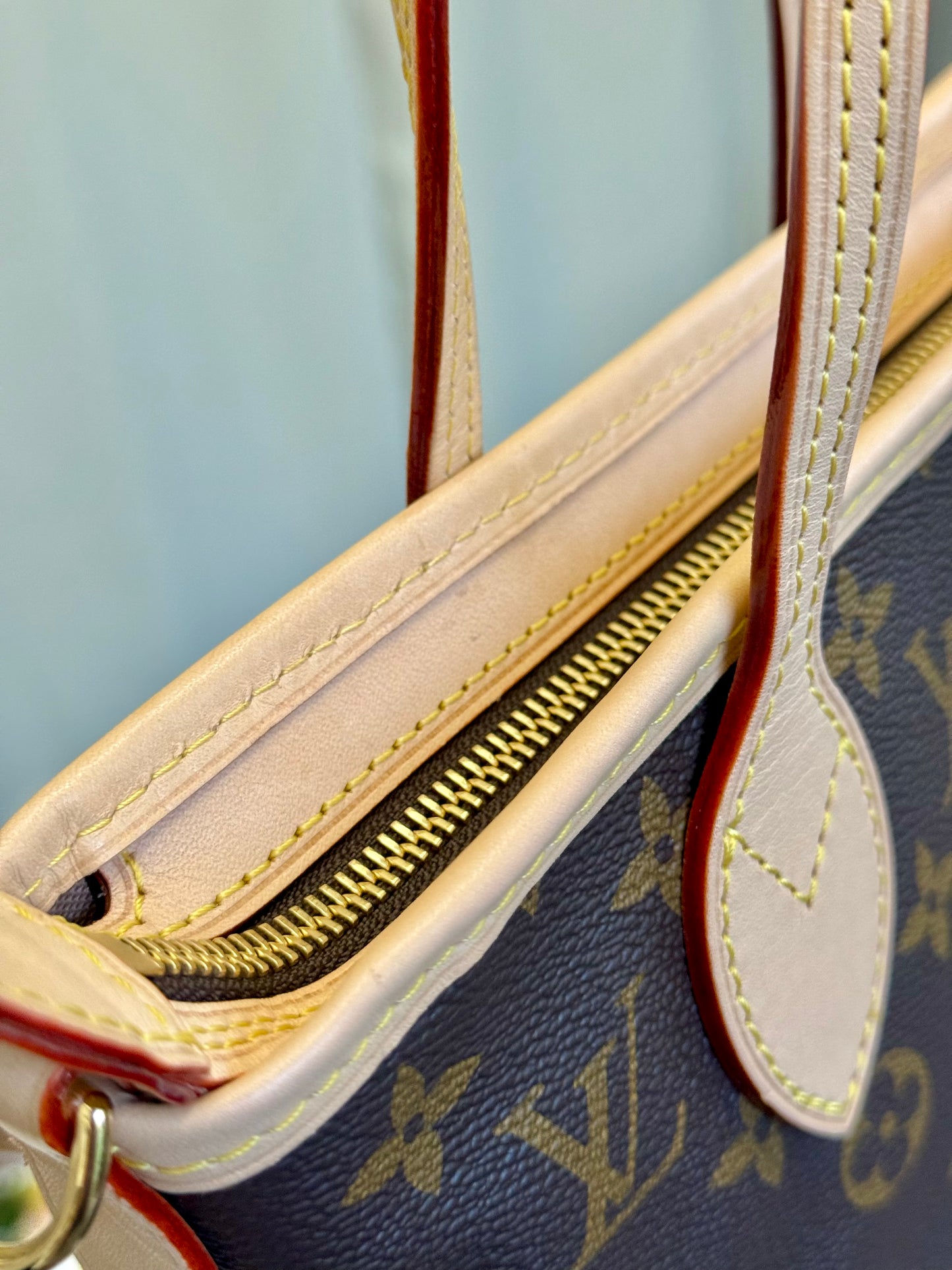 Louis Vuitton Neverfull BB Mono Beige Bag Only