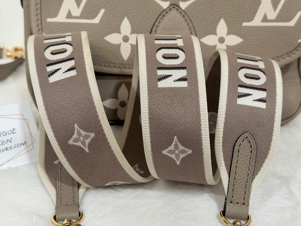 Louis Vuitton Diane Empreinte Bicolor Turtledove/Cream