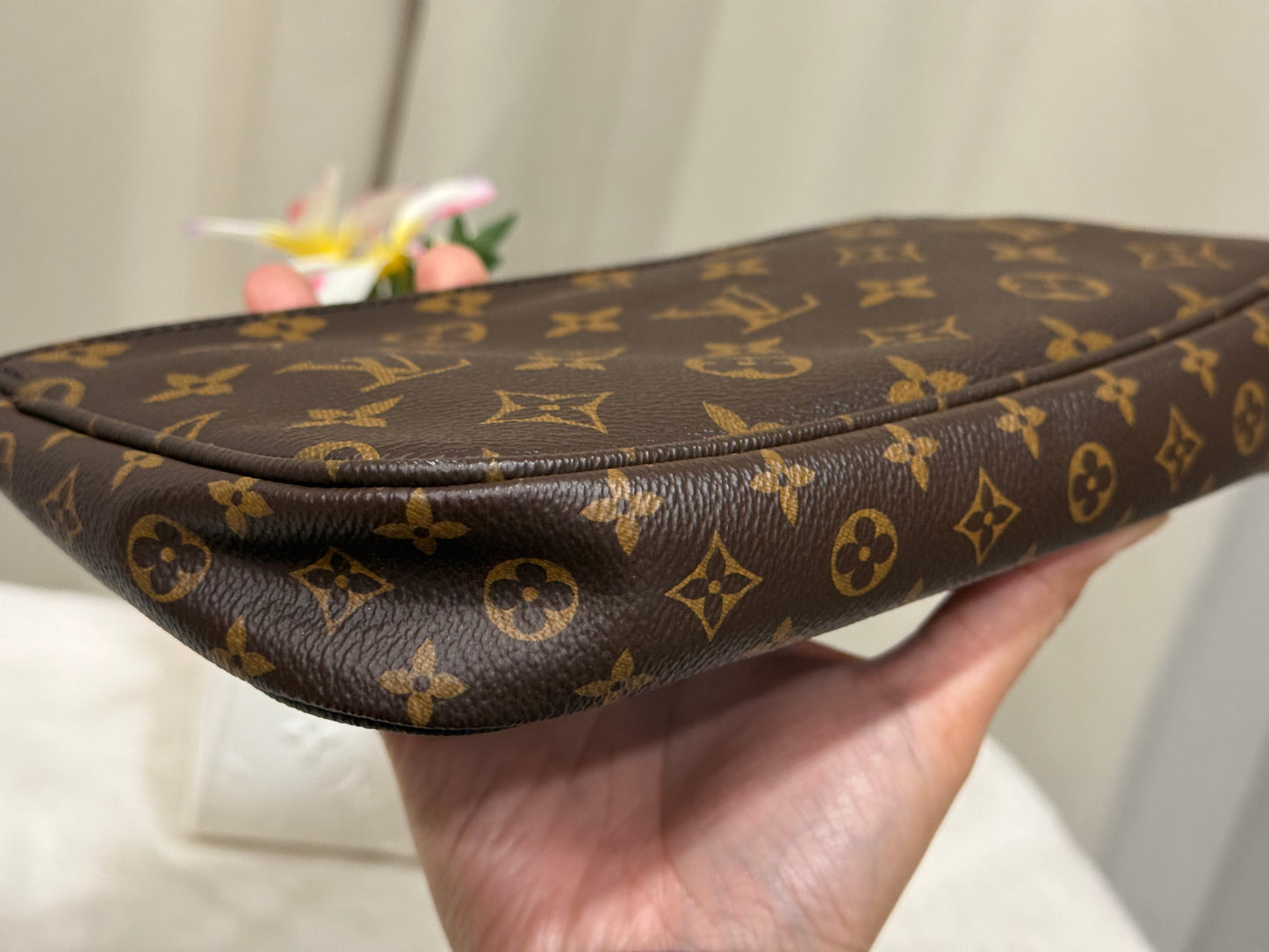 Louis Vuitton Multi Pochette Accessoires with Light Pink Strap