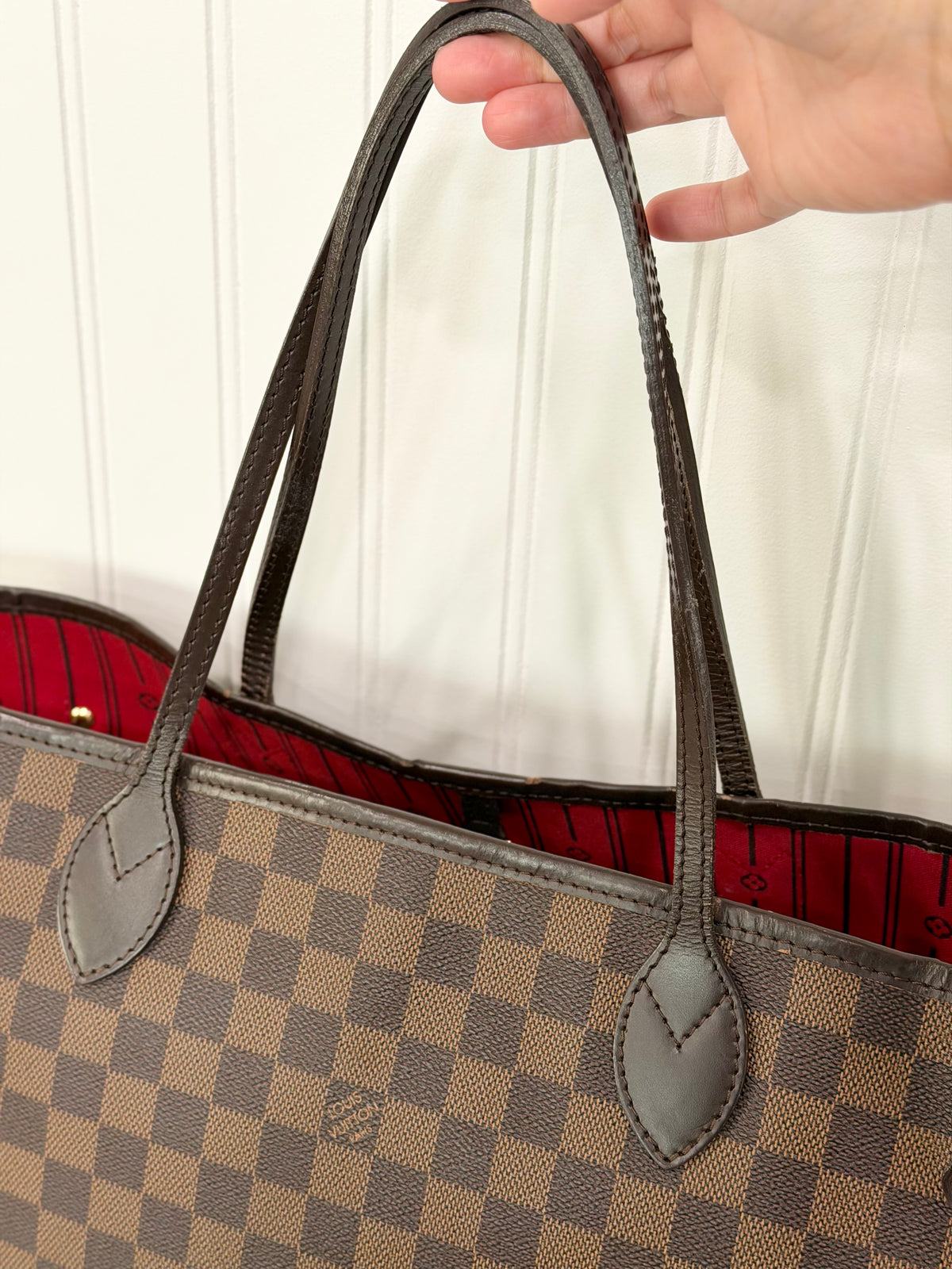 Louis Vuitton Neverfull MM Damier Ebene Bag Only