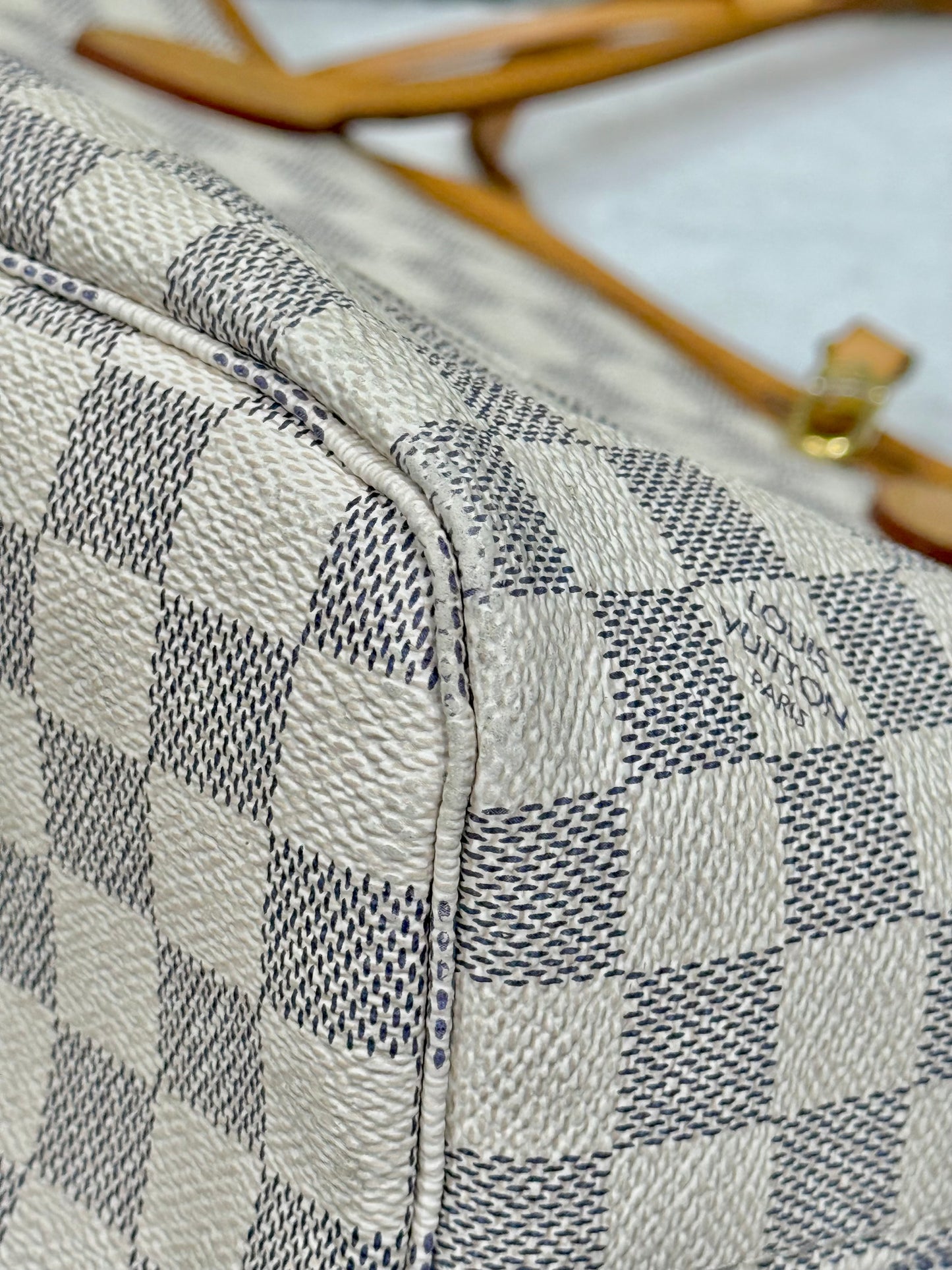 Louis Vuitton Neverfull MM Damier Azur Beige