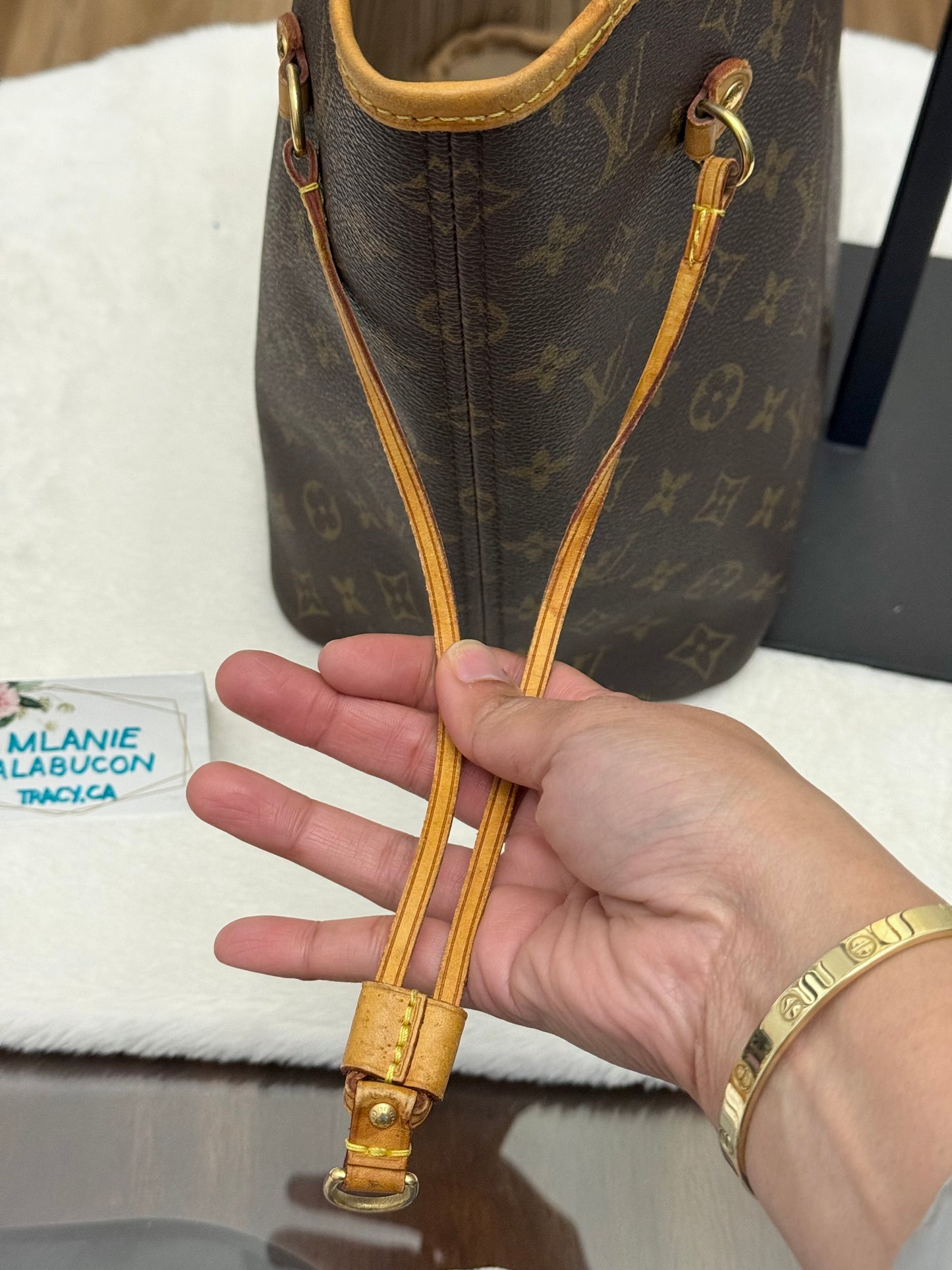 Louis Vuitton Neverfull MM Mono Beige