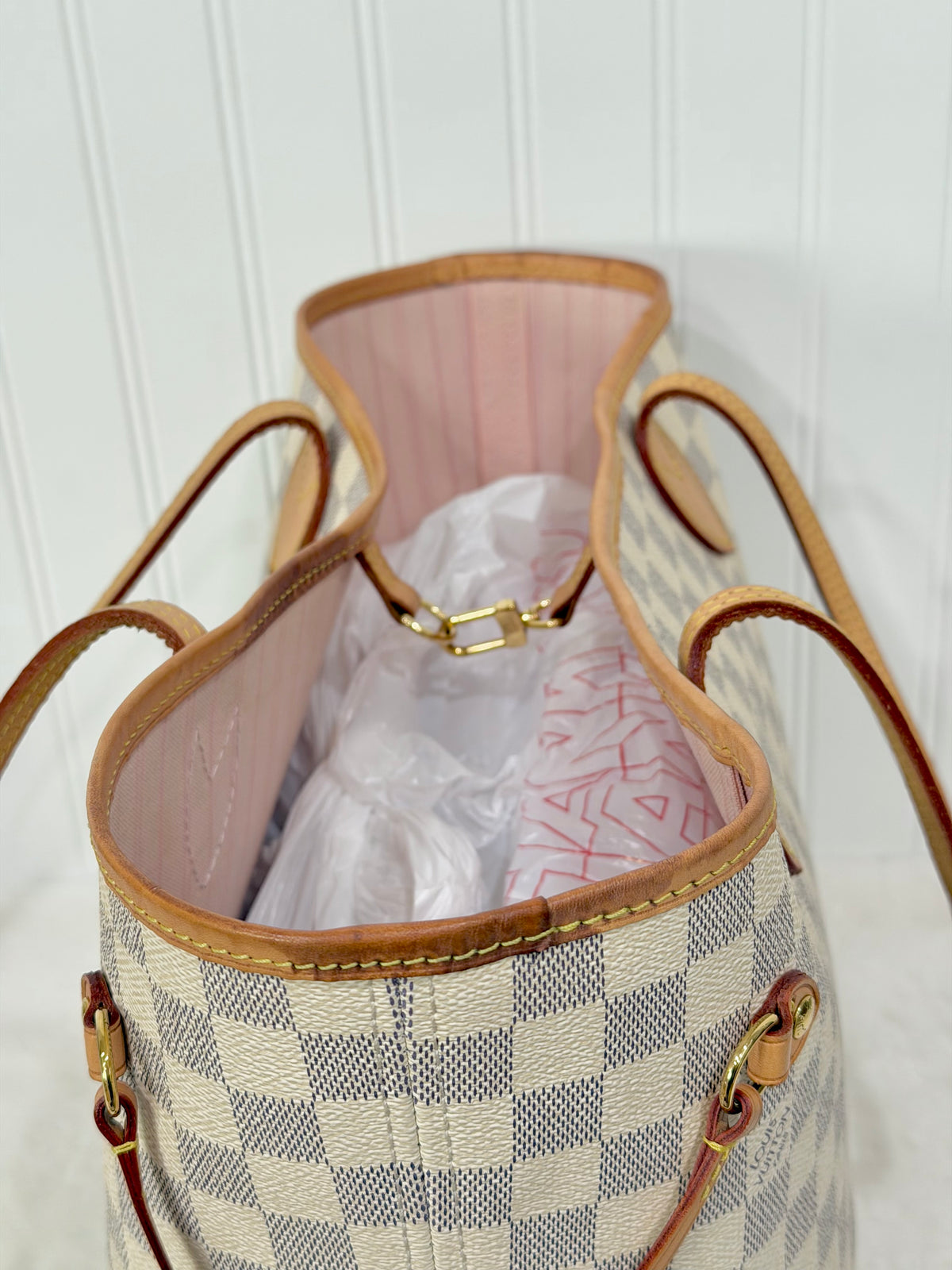 Louis Vuitton Neverfull MM Damier Azur Rose Ballerine