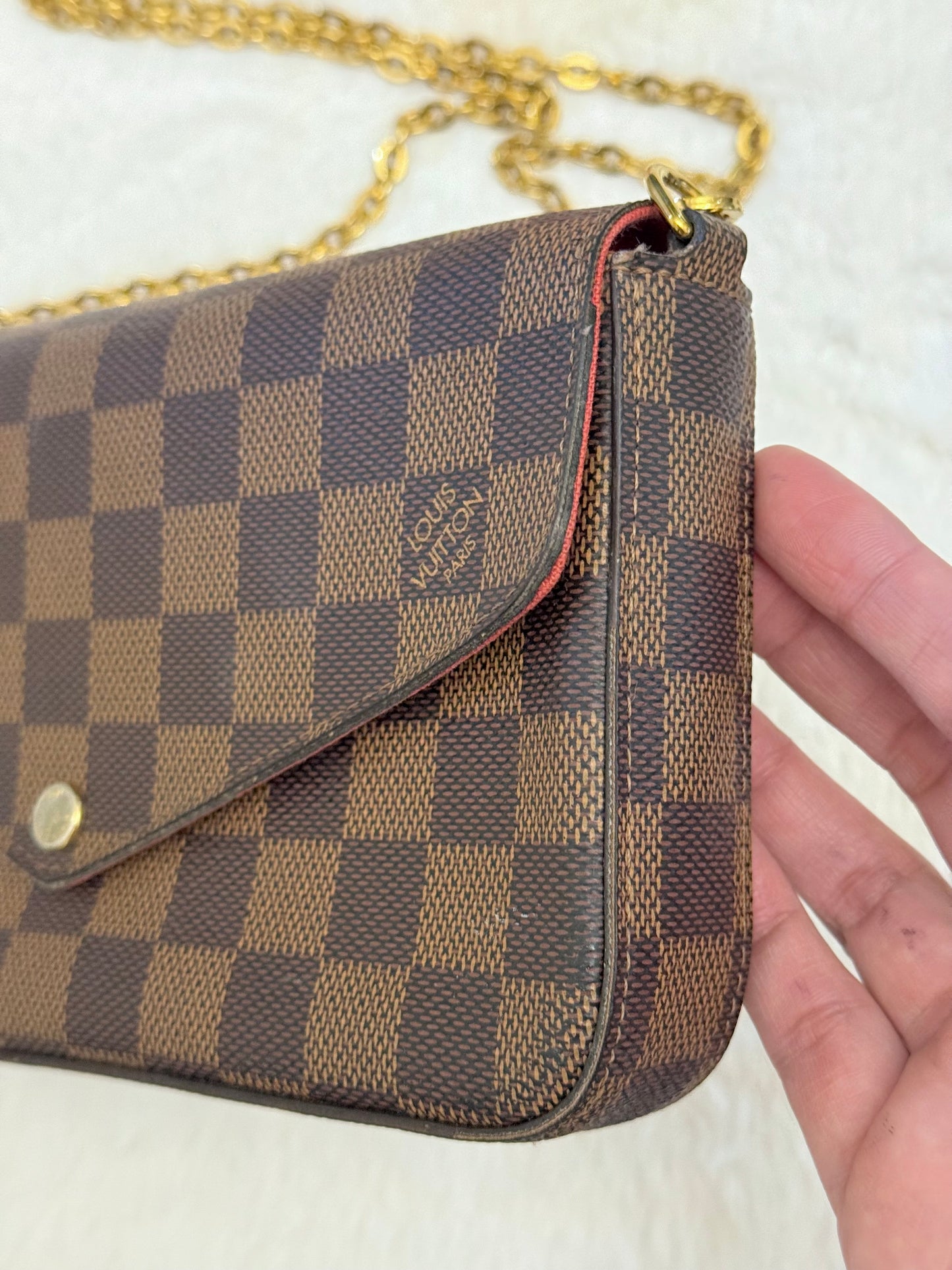 Louis Vuitton Felicie Pochette DE with zippered insert