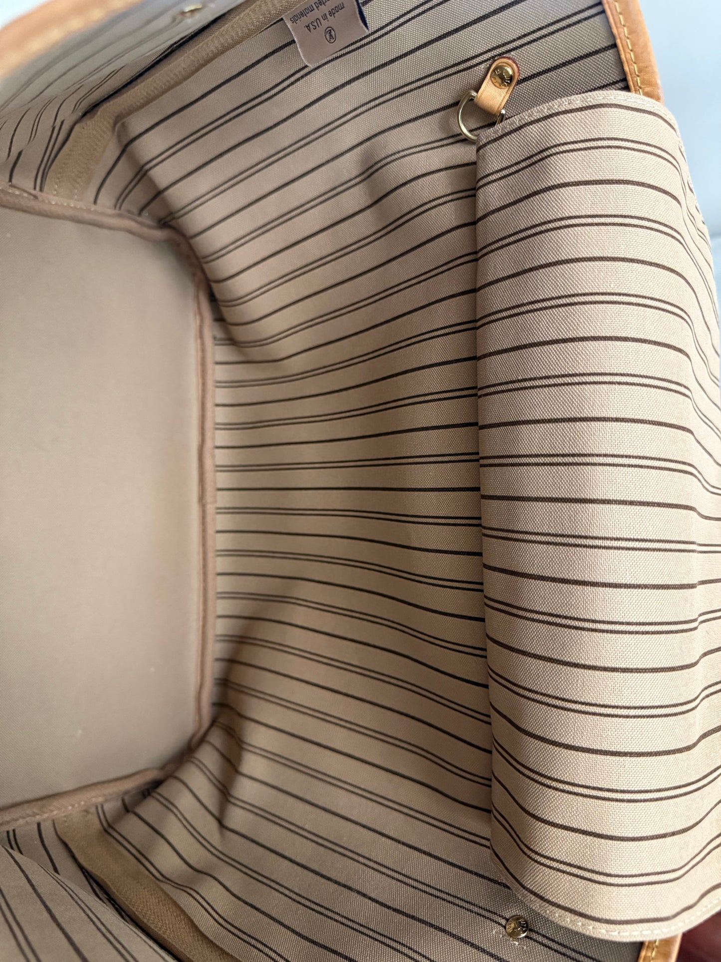 Louis Vuitton Neverfull MM Mono Beige