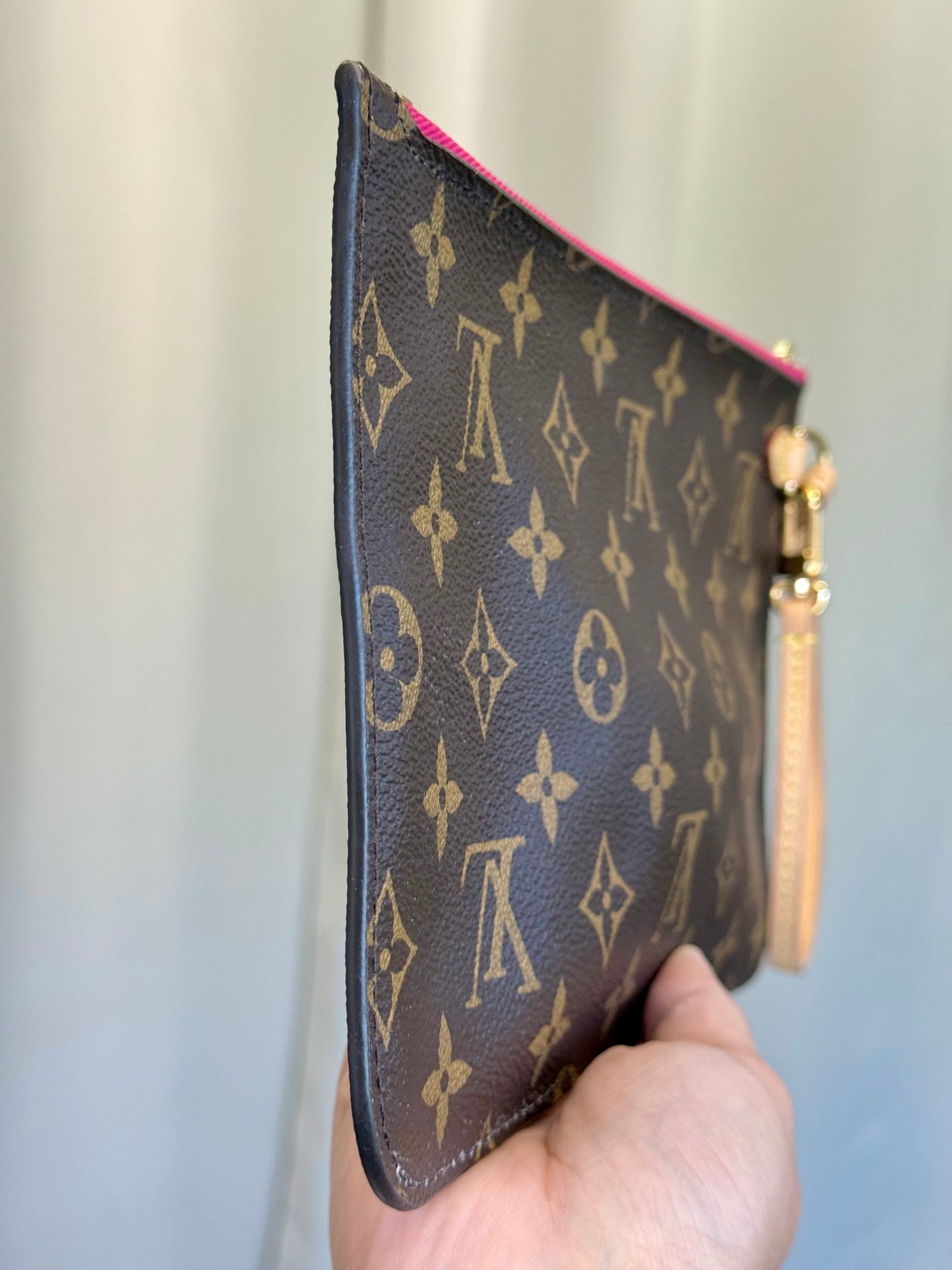Louis Vuitton Neverfull GM Mono Pivoine Bag and Pouch