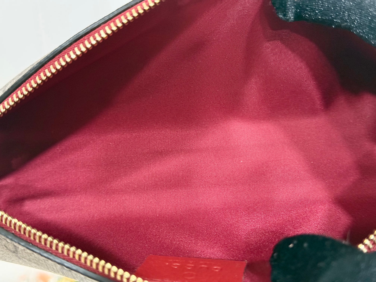 Gucci Beige/Ebony GG Coated Canvas Fabric Cat Pencil Case