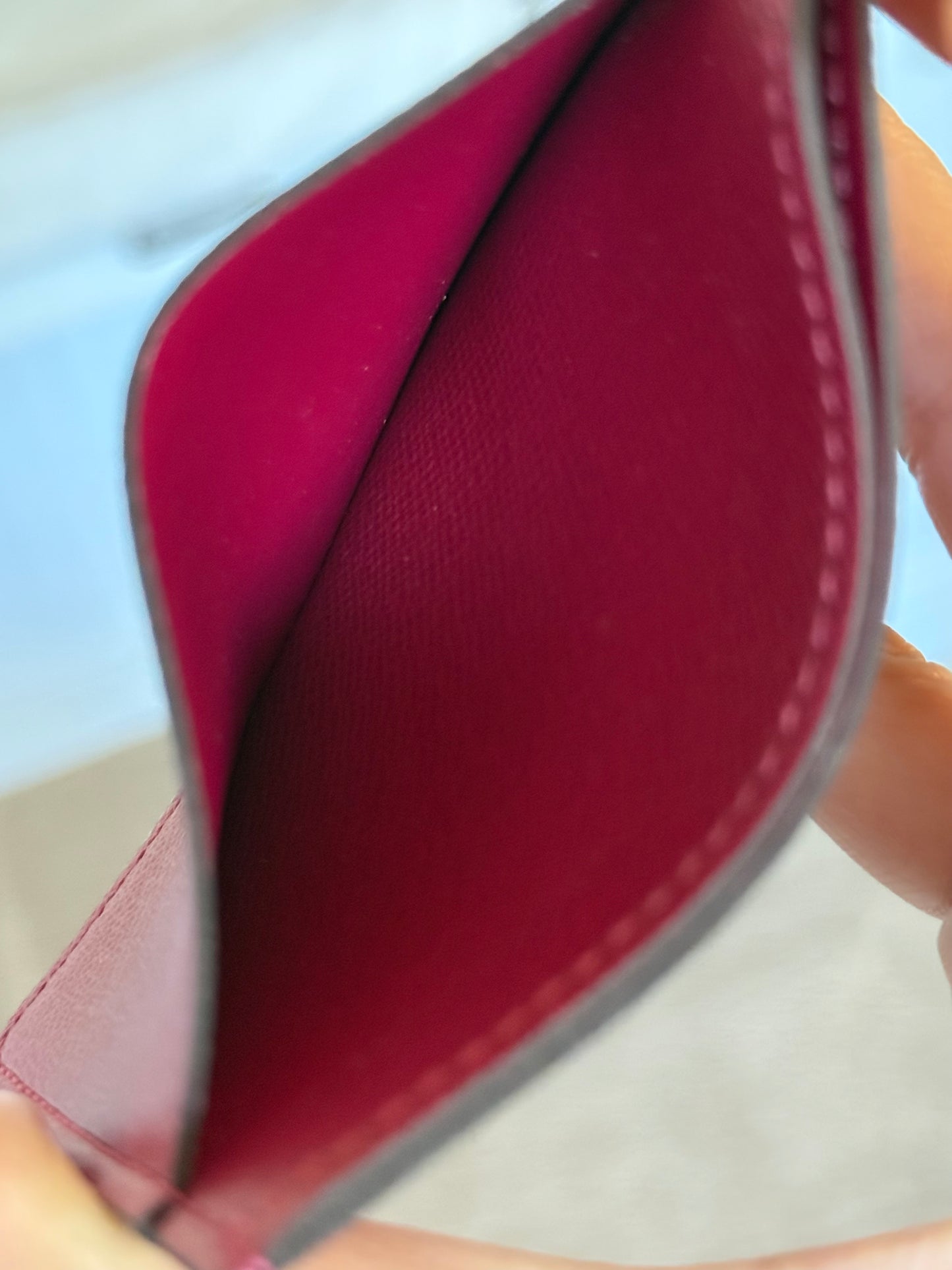 Louis Vuitton Jeanne Mono Fuchsia Wallet with Inserts
