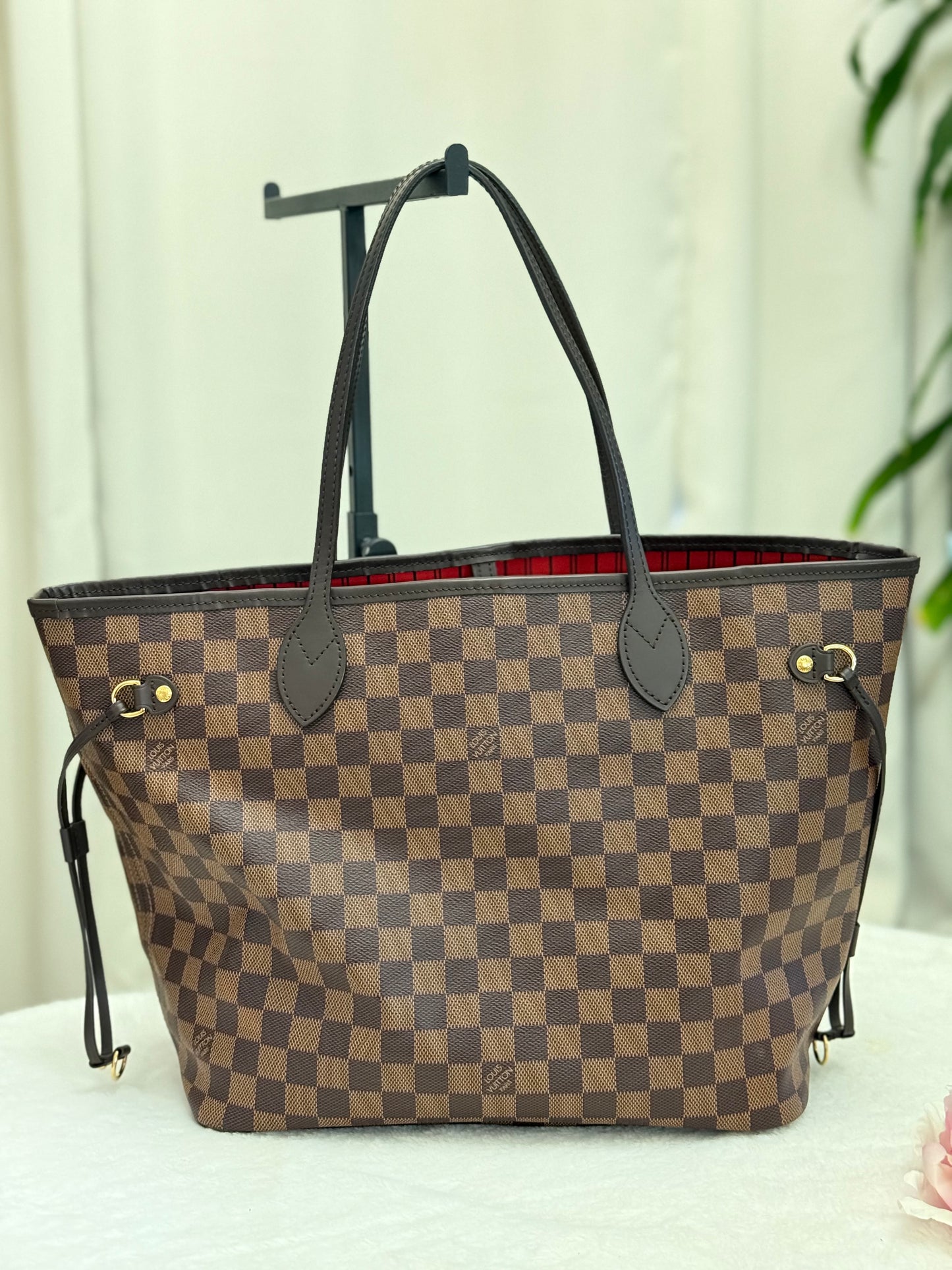 Louis Vuitton Neverfull MM DE Set (Bag and Pouch)