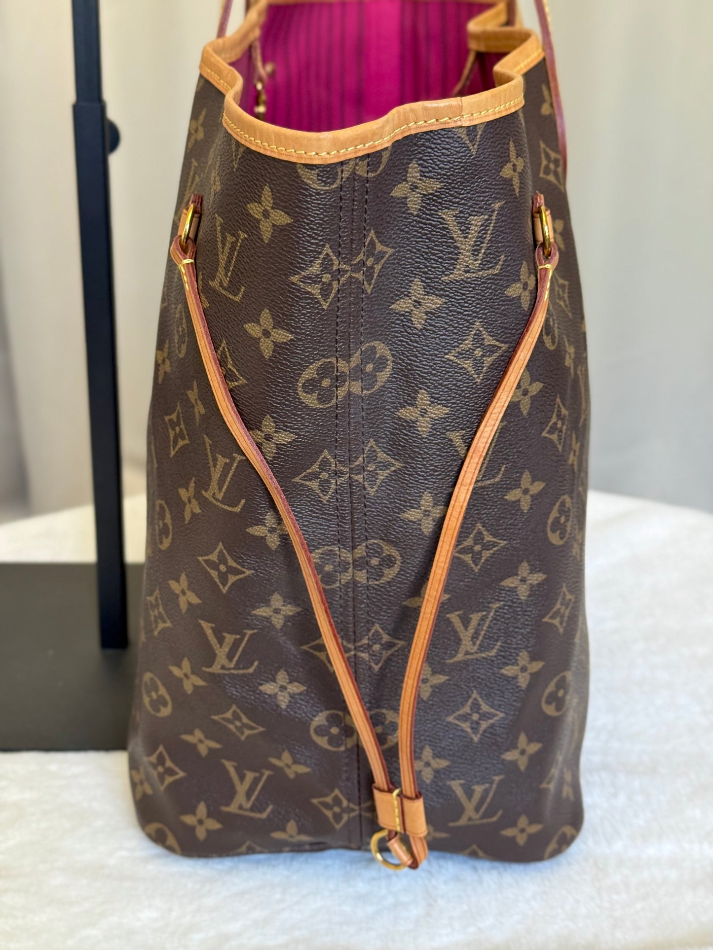 Louis Vuitton Neverfull GM Mono Pivoine Bag and Pouch