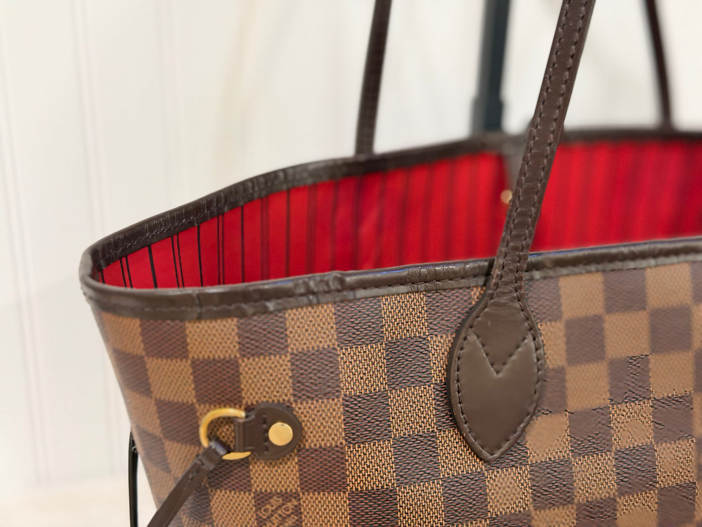 Louis Vuitton Neverfull MM DE Set (Bag and Pouch)