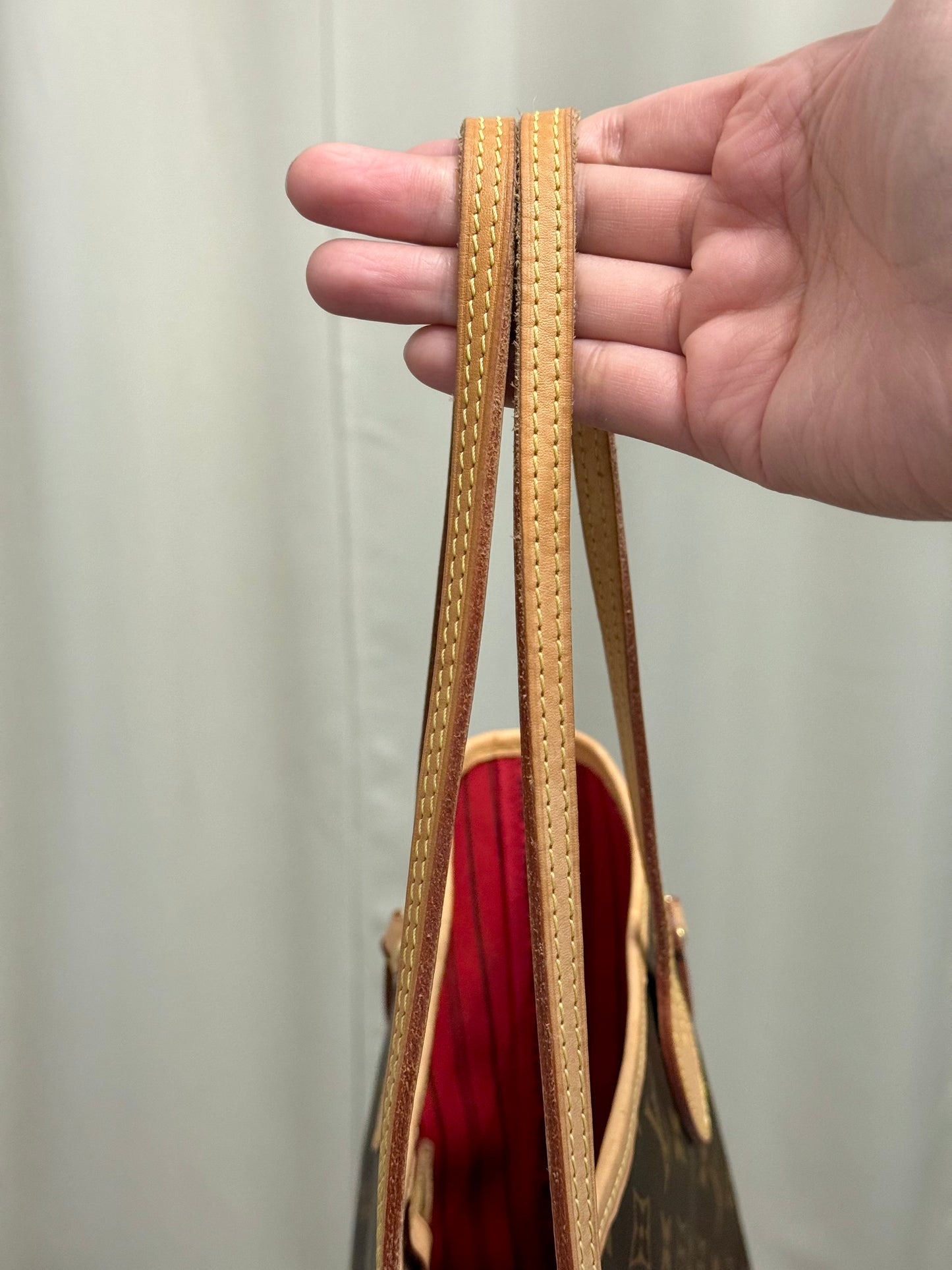 Louis Vuitton Neverfull MM Mono Cherry Bag and Pouch