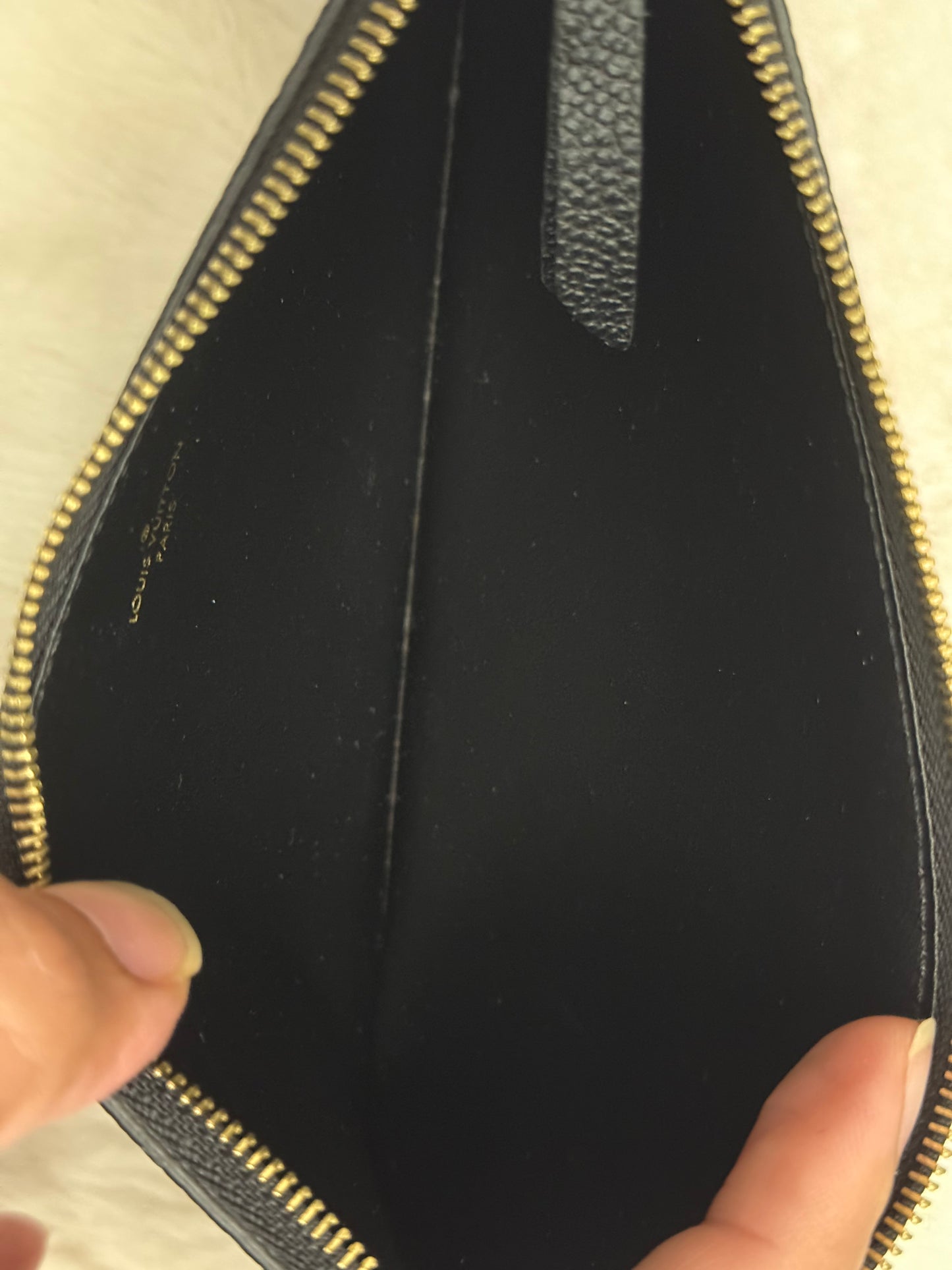 Louis Vuitton Felicie Pochette Black Empreinte