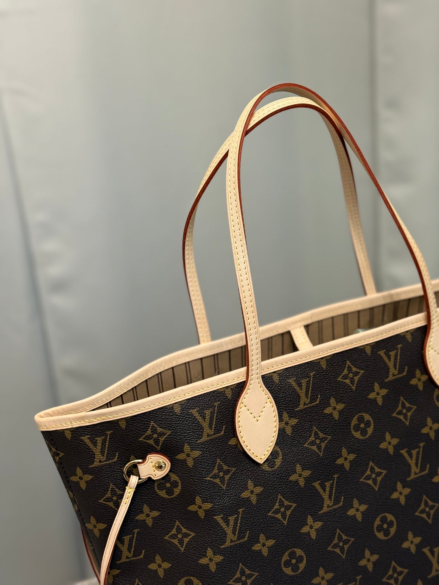 Louis Vuitton Neverfull MM Mono Beige Bag Only