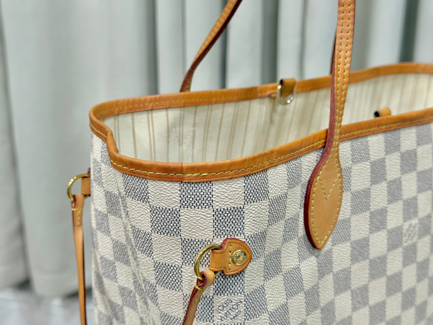 Louis Vuitton Neverfull MM Damier Azur Beige