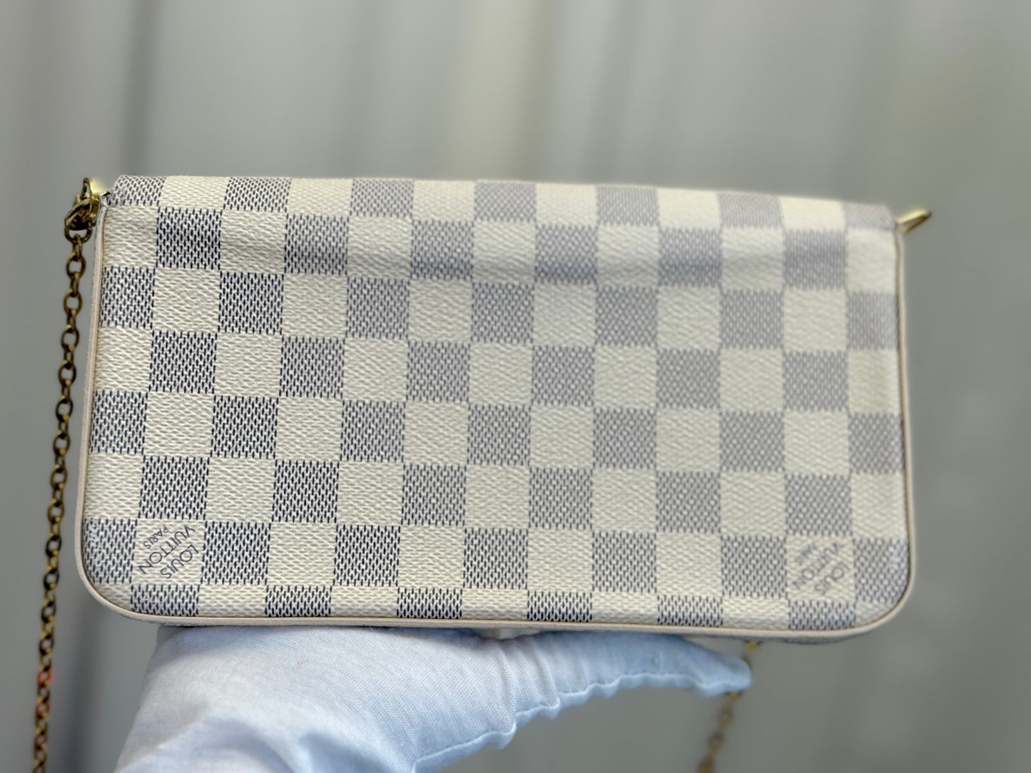 Louis Vuitton Felicie Pochette Damier Azur