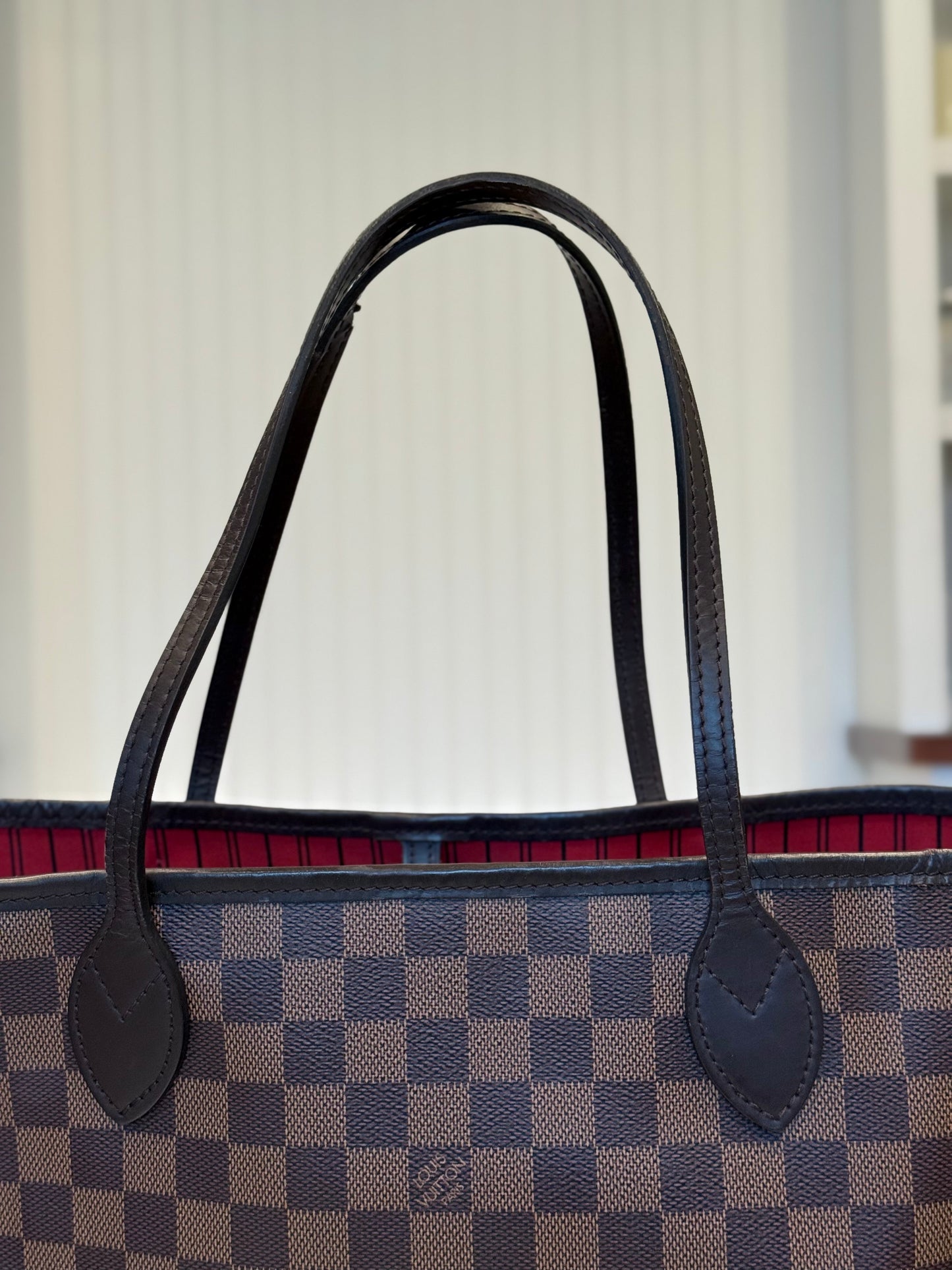Louis Vuitton Neverfull MM Damier Ebene Cerise