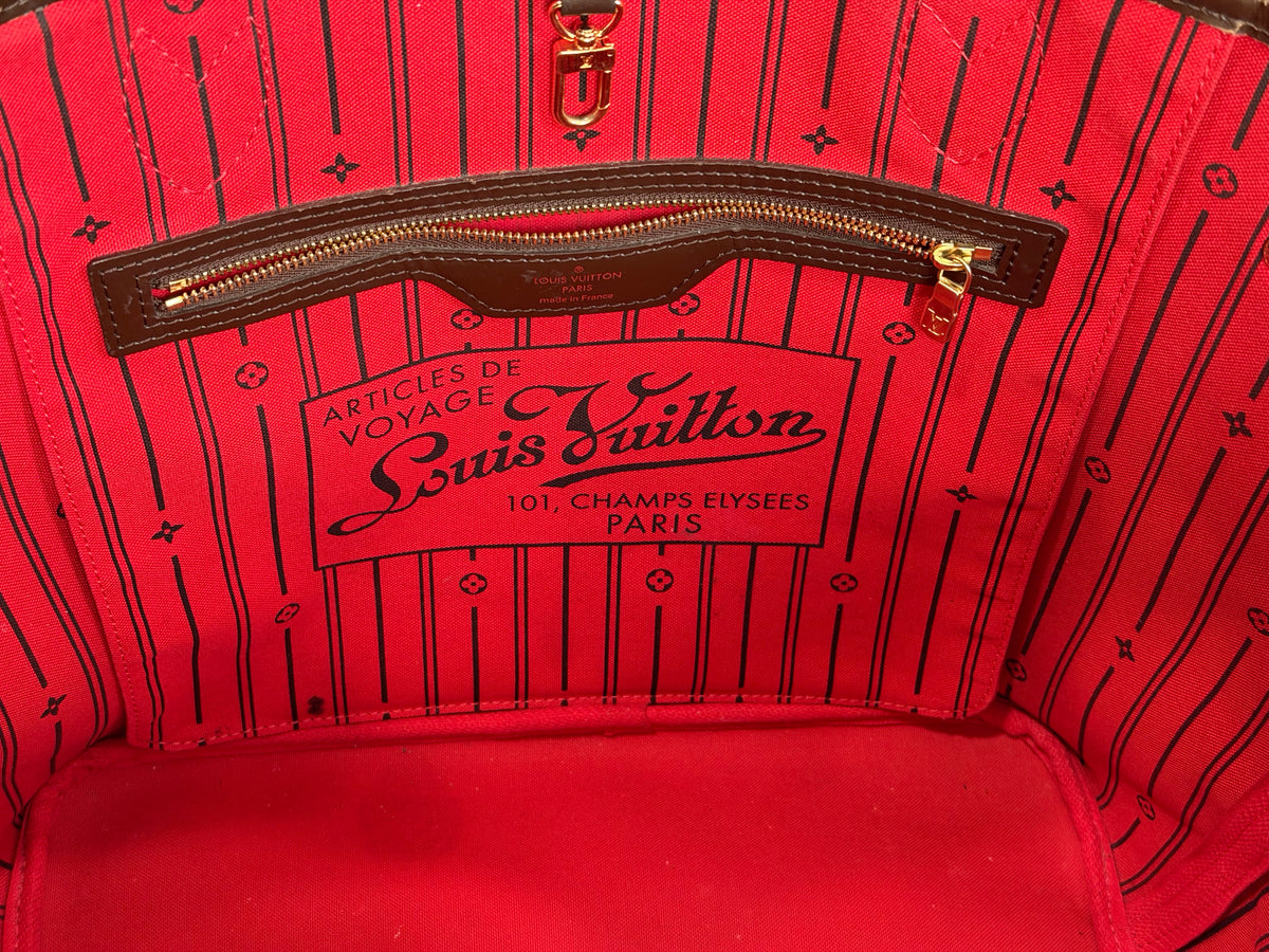 Louis Vuitton Neverfull MM Damier Ebene Bag Only