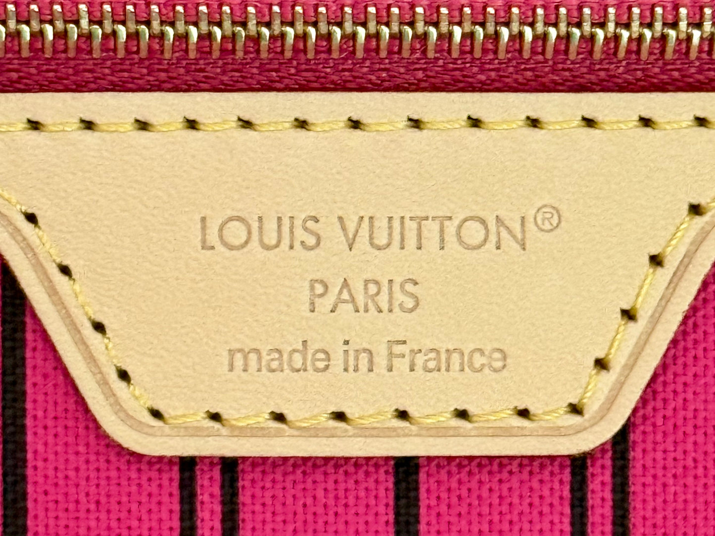 Louis Vuitton Neverfull Bandouliere Inside Out MM Mono Rose Pondichery