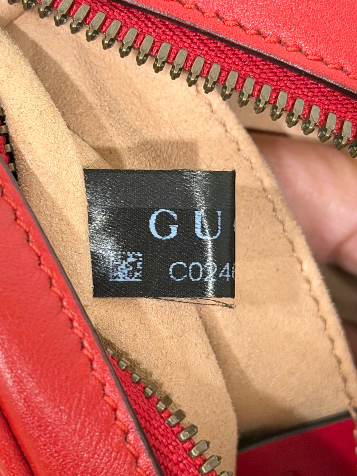 Gucci GG Marmont Matelassé Belt Bag Hibiscus Red Aged Gold-tone HW