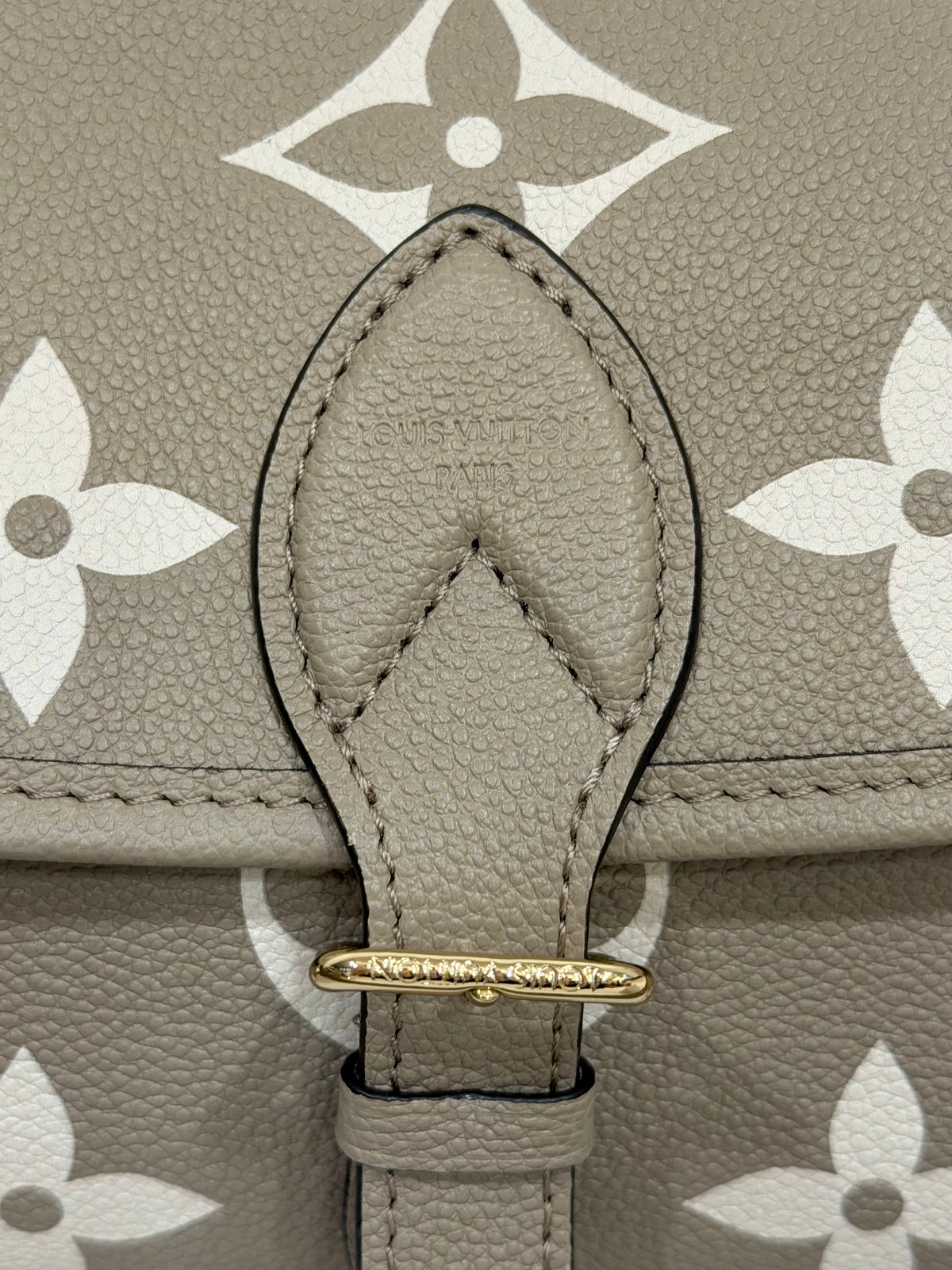 Louis Vuitton Diane Empreinte Bicolor Turtledove/Cream