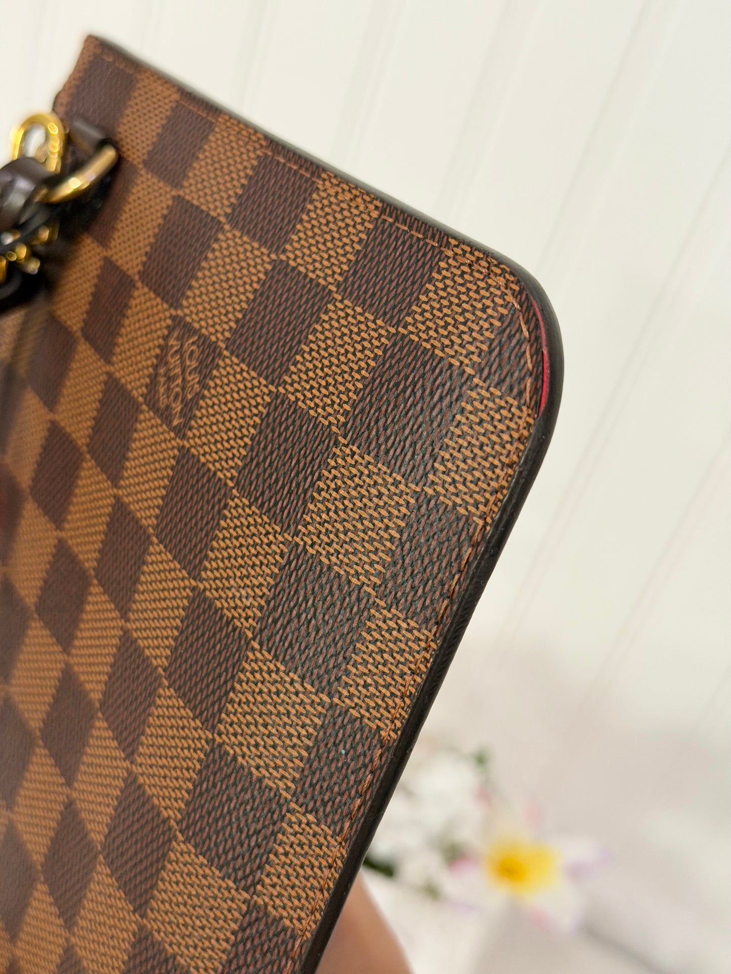 Louis Vuitton Neverfull MM DE Set (Bag and Pouch)