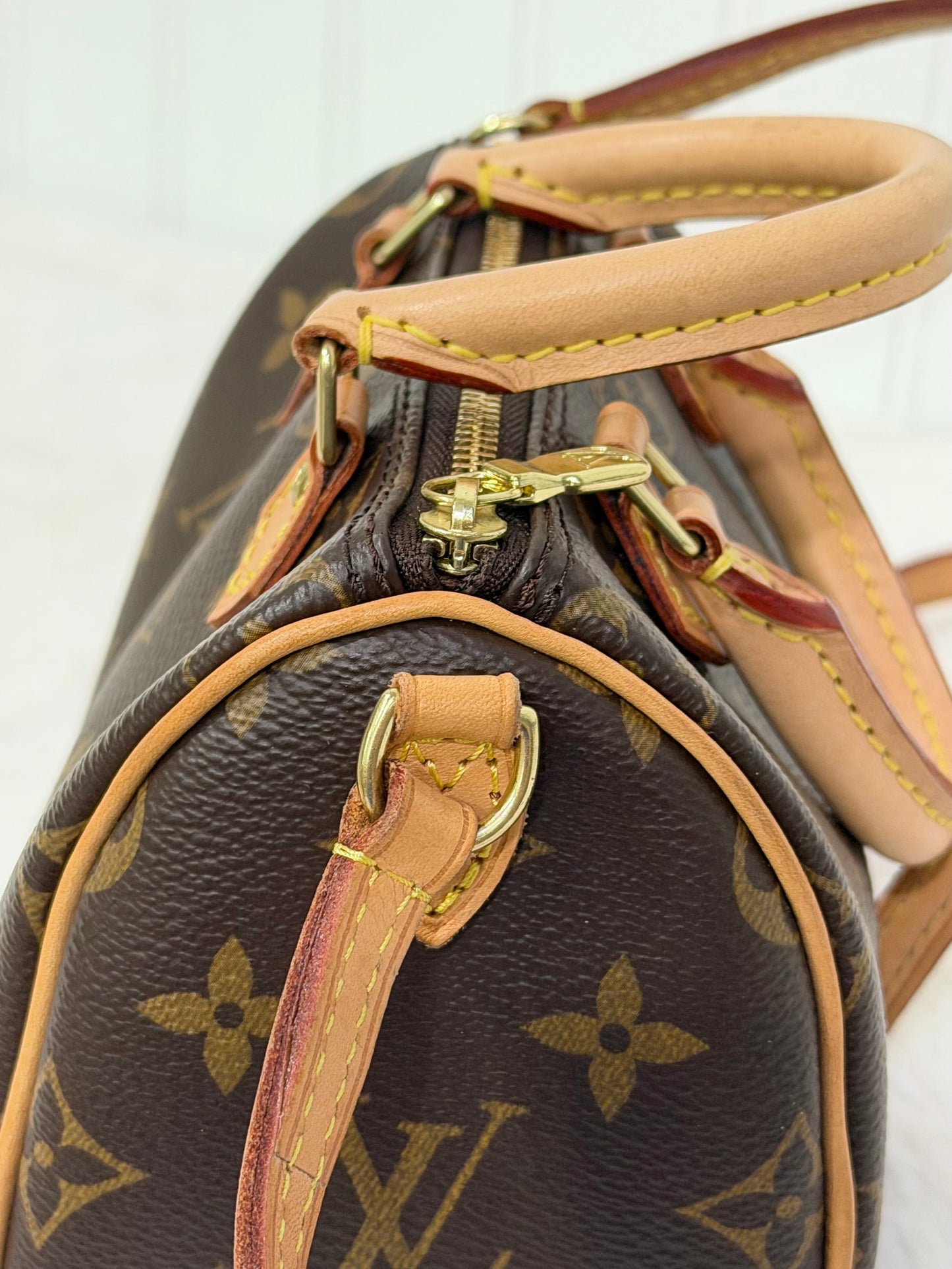 Louis Vuitton Nano Speedy Mono with Non-Detachable Strap
