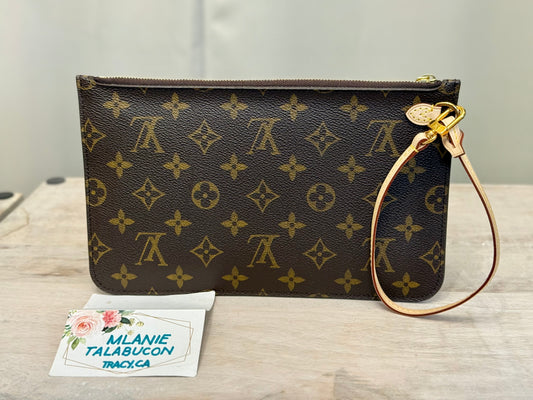 Louis Vuitton Neverfull Mono Pouch Fuchsia