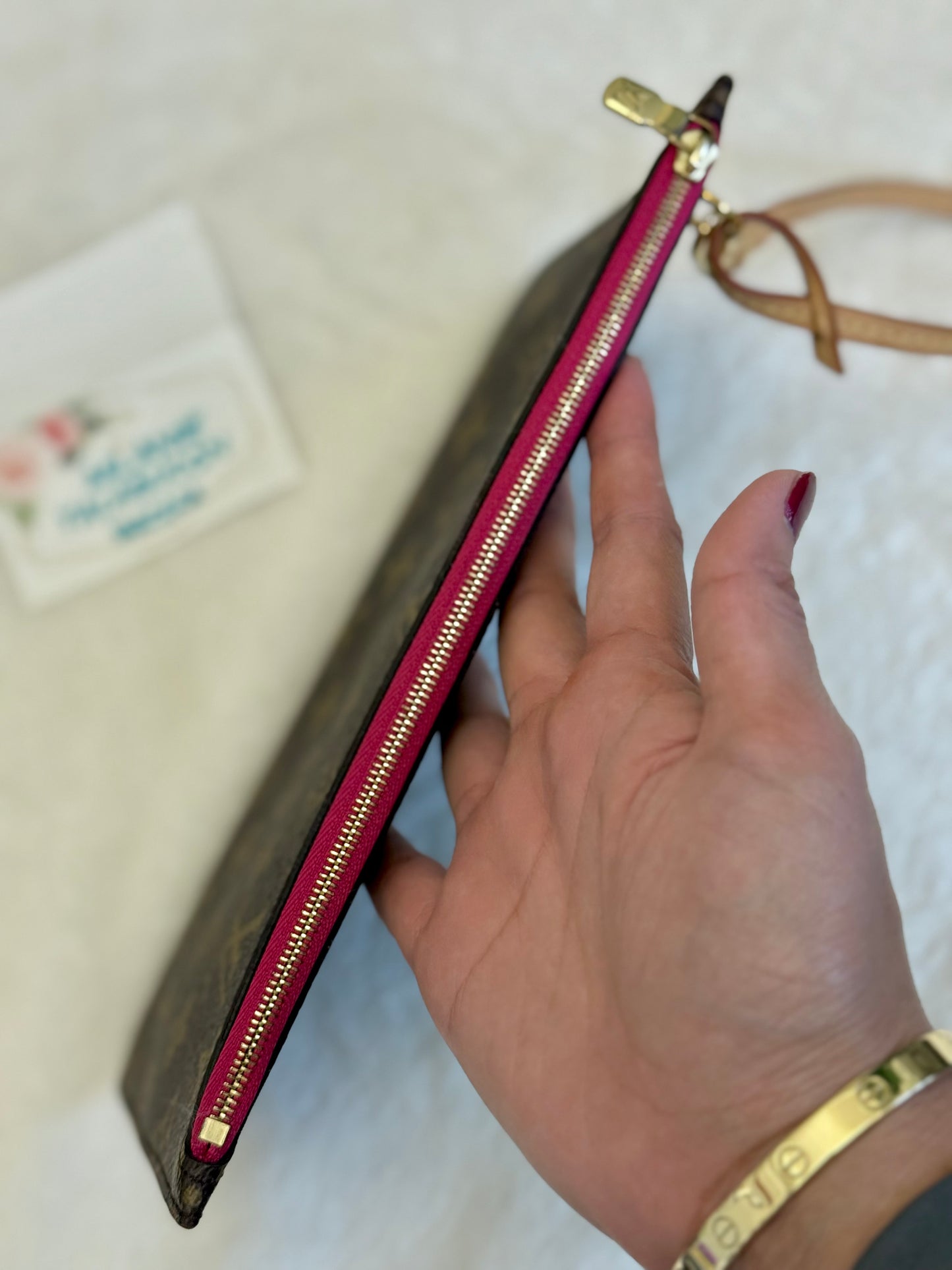 Louis Vuitton Neverfull MM Mono Pivoine