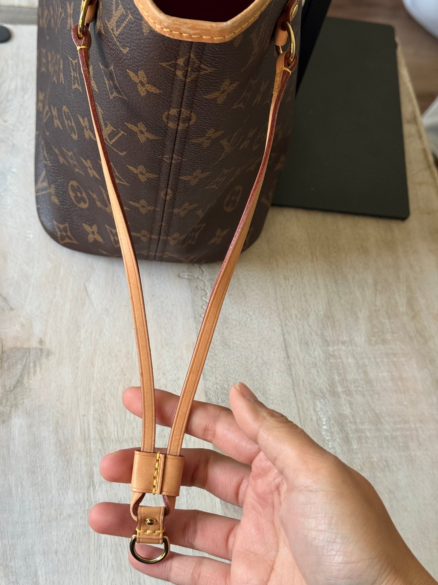 Louis Vuitton Neverfull MM Mono Pivoine Bag Only
