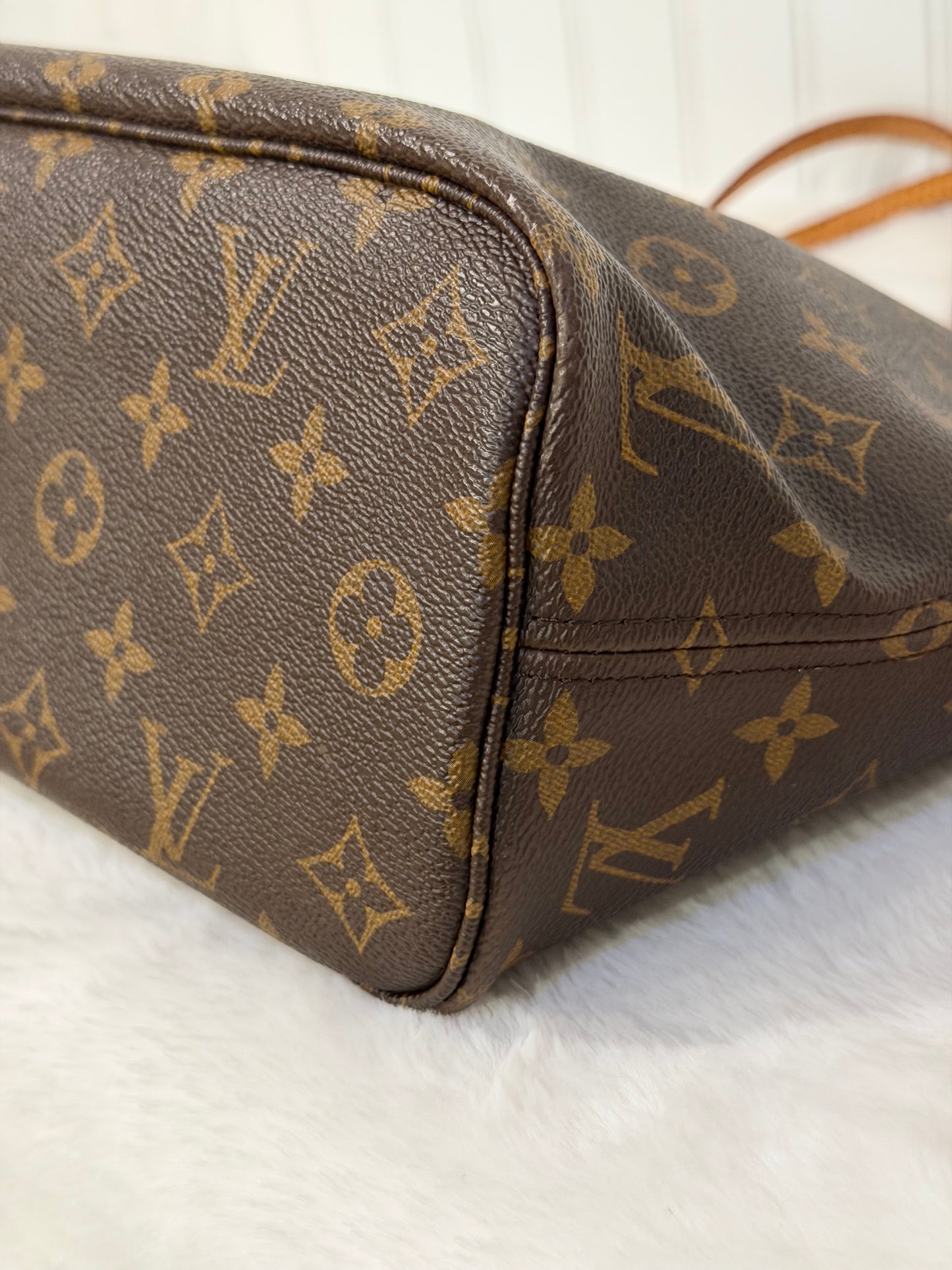Louis Vuitton Neverfull PM Mono Fuchsia FULL SET