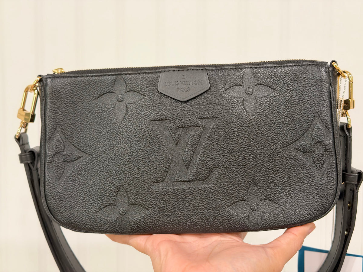 Louis Vuitton Multi Pochette Mono Giant Empreinte Black