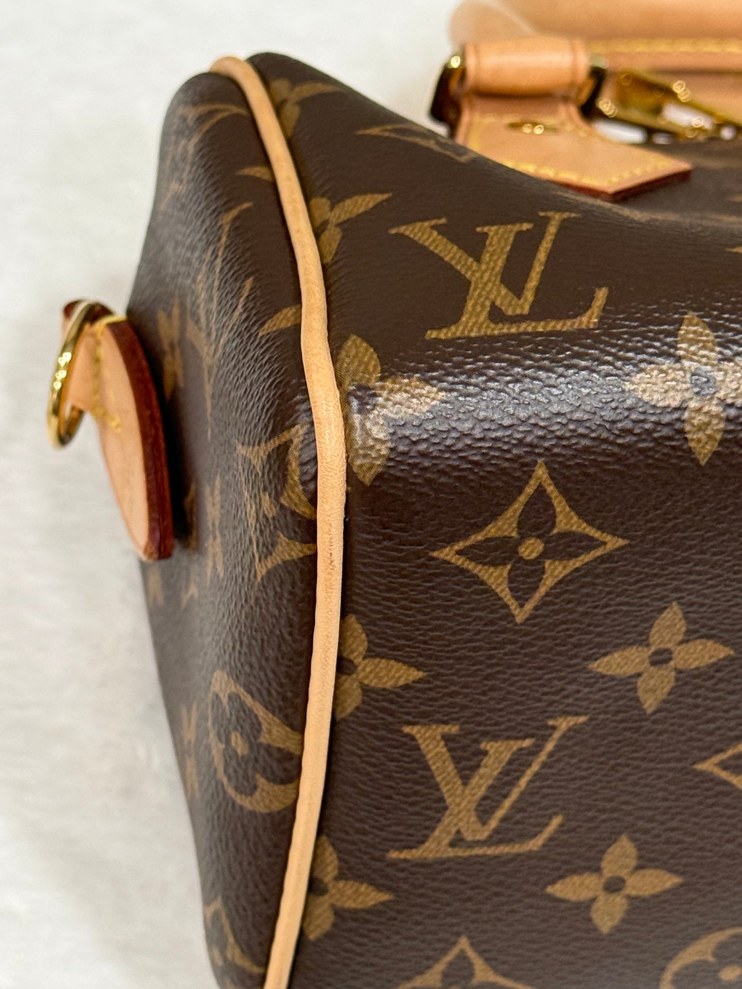 Louis Vuitton Speedy Bandouliere 20 Mono with Black/Pink Strap