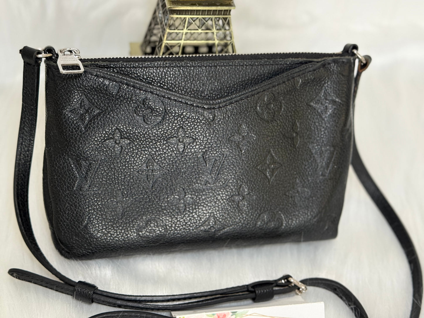 Louis Vuitton Pallas Clutch Black Empreinte