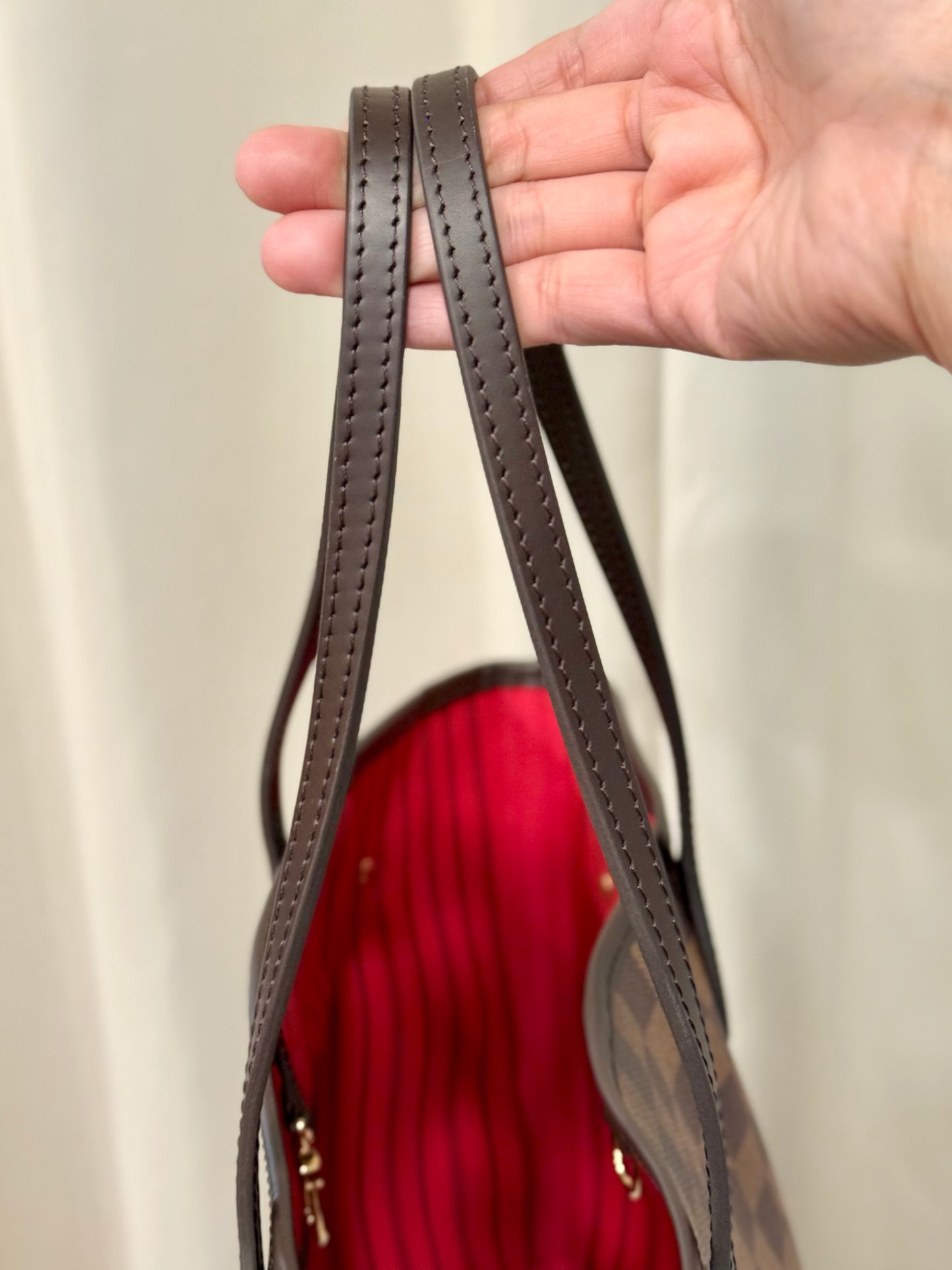 Louis Vuitton Neverfull MM Damier Ebene Cerise